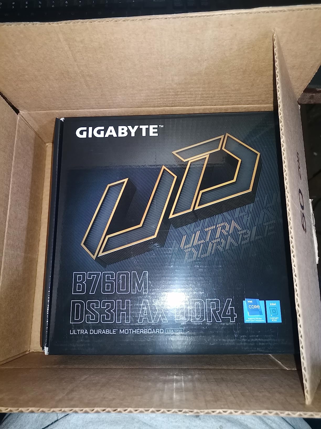 GIGABYTE B760M DS3H AX DDR4 Intel LGA 1700 mATX Motherboard, Support Intel Core 14th/13th/12th Gen, DDR4, 6+2+1 Power Phase, 2X M.2, PCIe 4.0, USB-C, WIFI6E, 2.5GbE LAN, Q-Flash Plus, PCIe EZ-Latch customer photo 2