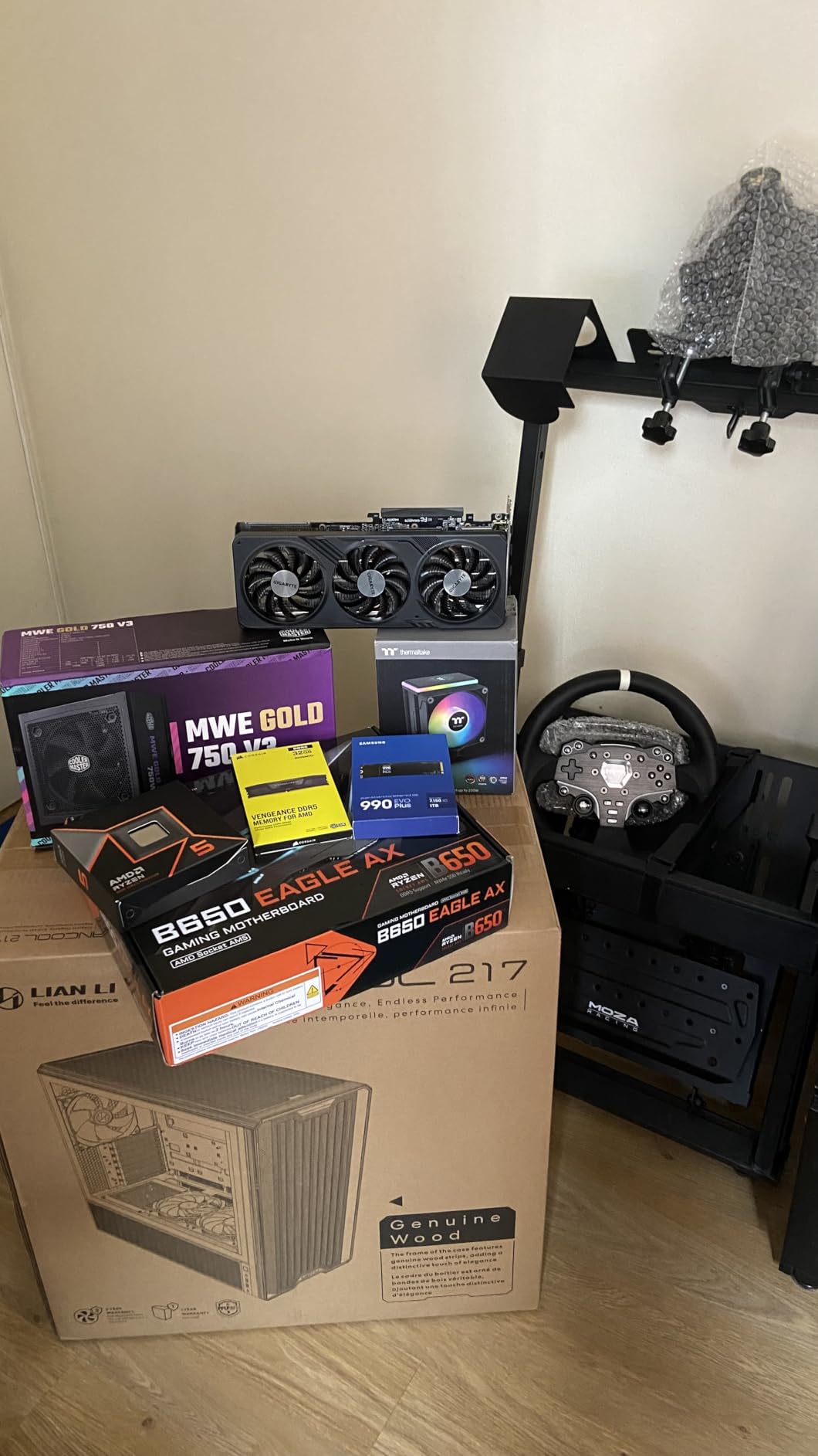 GIGABYTE B650 Eagle AX AM5 LGA 1718 ATX Motherboard, DDR5, Triple M.2 Slots (1x PCIe 5.0, 2X PCIe 4.0), USB 3.2 Gen2x2 Type-C, WiFi 6E, Realtek GbE LAN customer photo 2