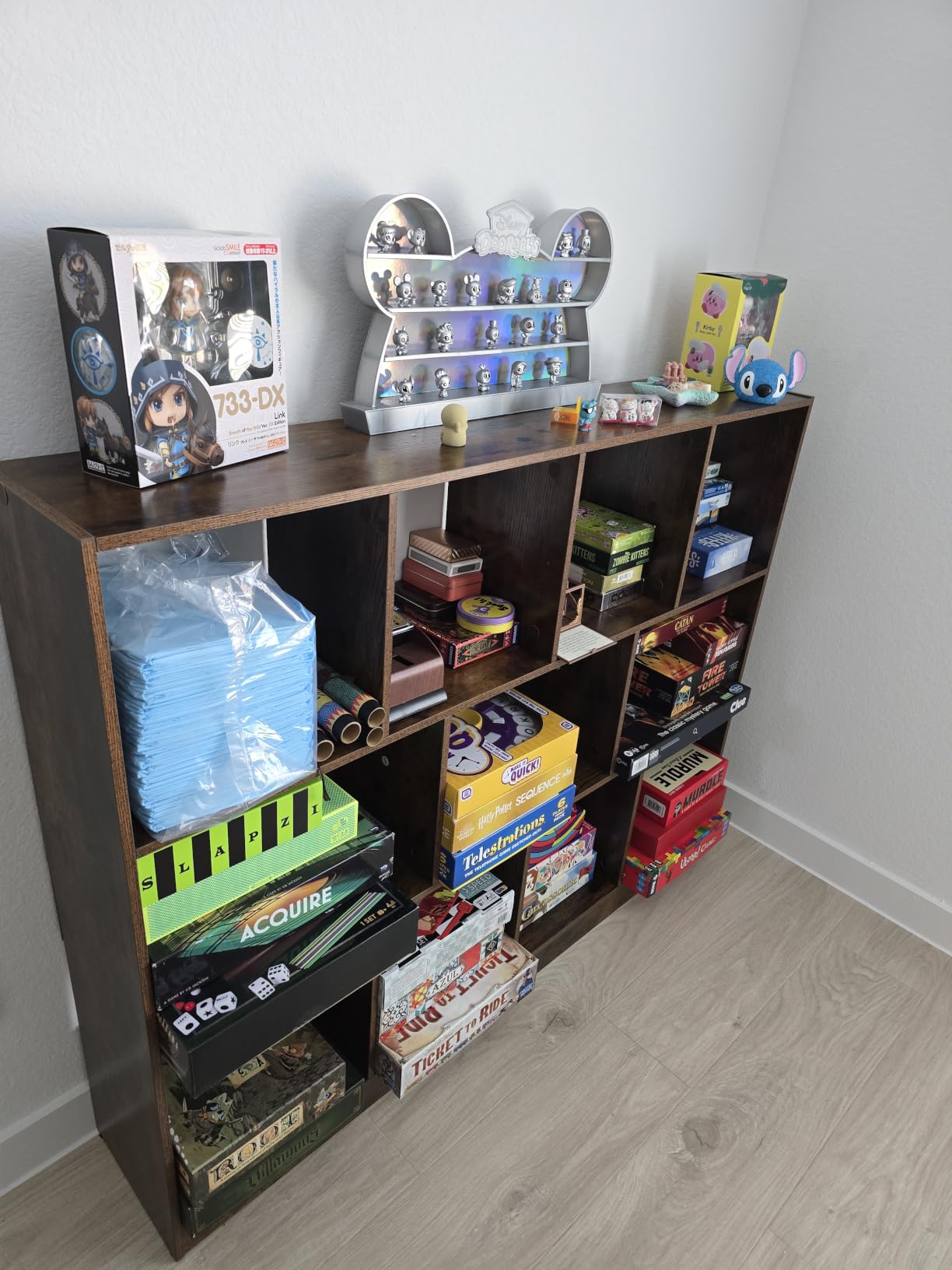 VASAGLE Bookshelf, 8 Cubes Storage Organizer, 35.4 x 11 x 39.4 Inches customer photo 2