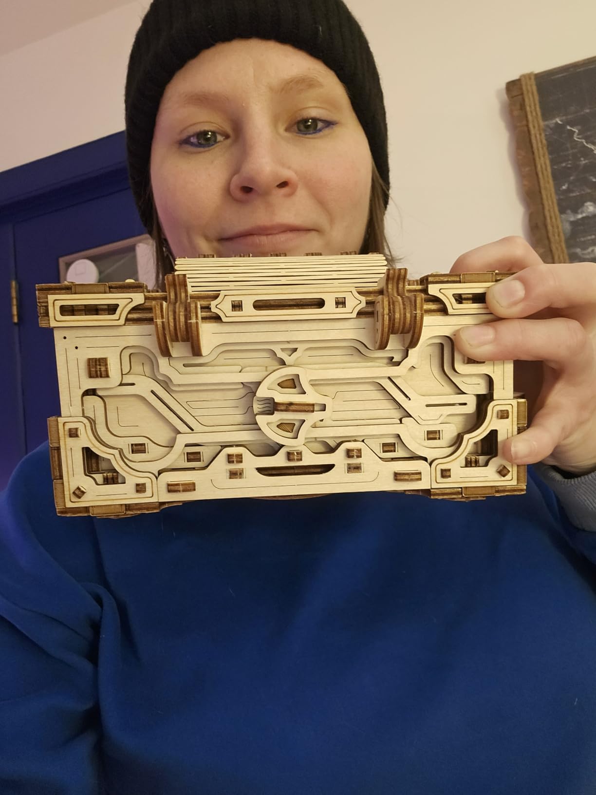 Safe Locker Puzzle Box 3D Wooden Puzzles for Adults to Build | 259 Parts Combination Lock Puzzle Box customer photo 1