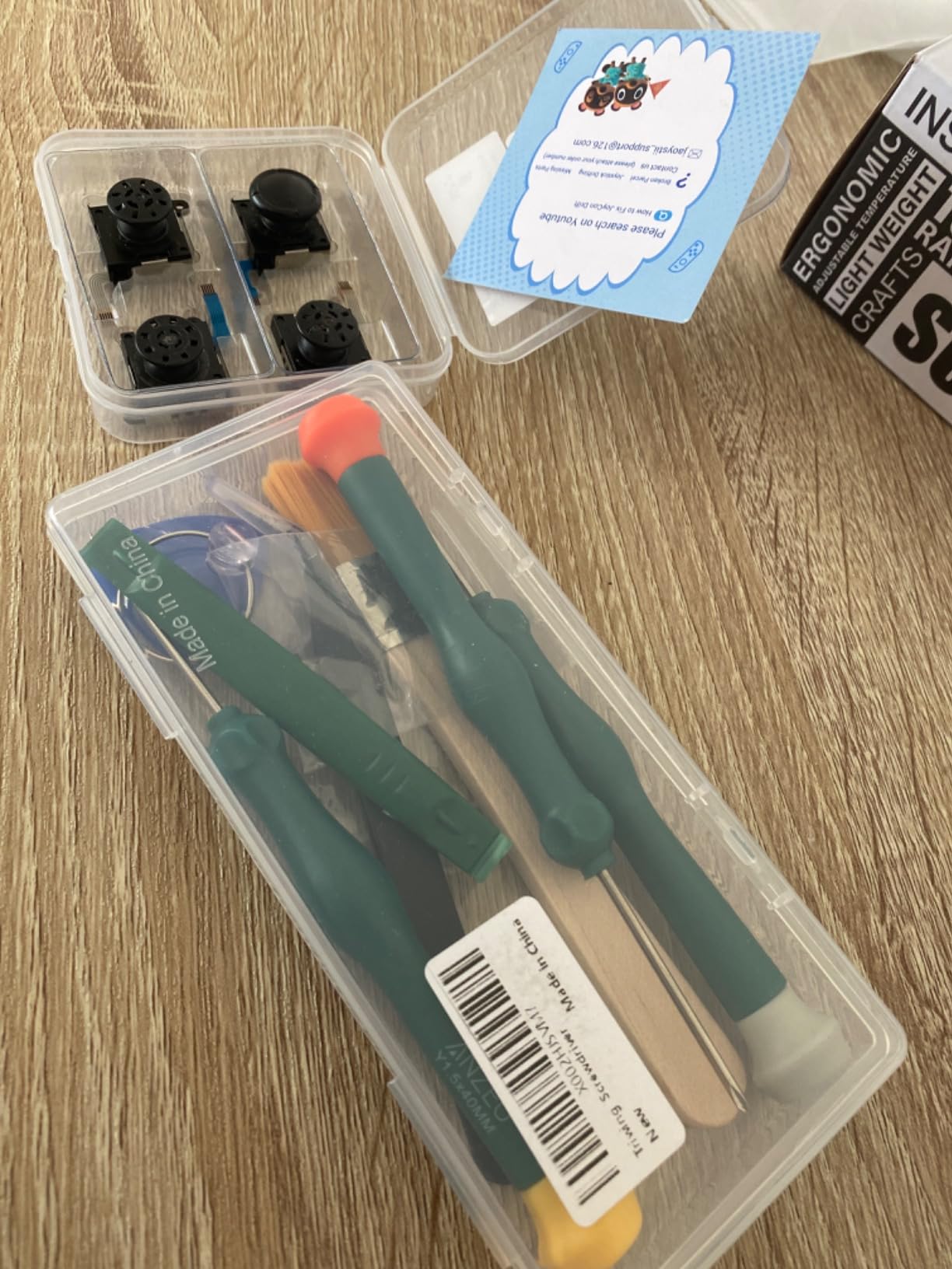 Triwing Screwdriver for Switch, Professional Repair Tool Kit for Joy-con Joystick Replacement with Tweezers, Opening Pry Bar & Suction Cup customer photo 2