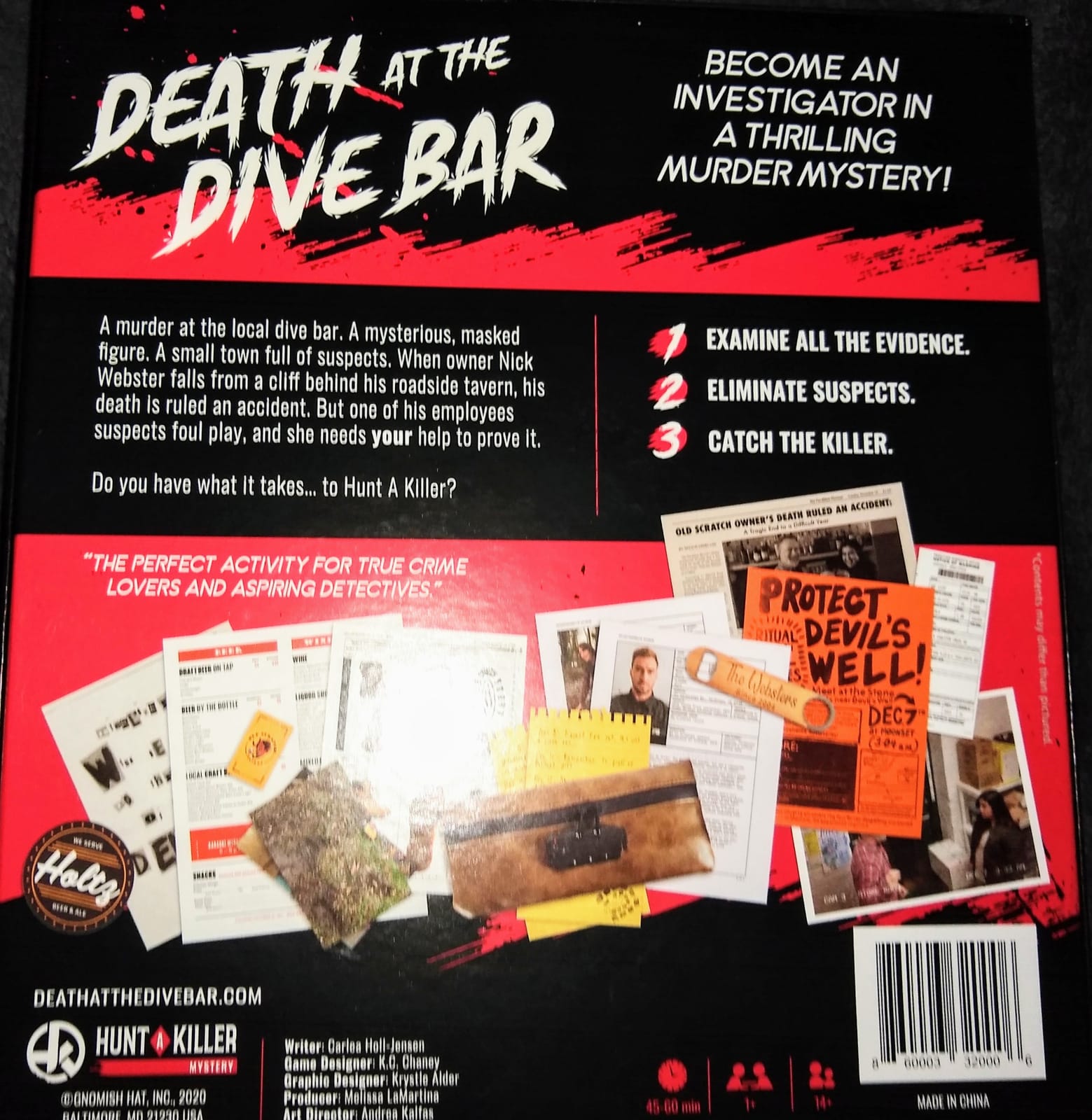 Hunt A Killer: Death At The Dive Bar, Solve a Murder at Old Scratch Tavern, Immersive Murder Mystery Game, Play Detective in Unsolved Mysteries, Great Gift For True Crime Fans, Designed for Ages 14+ customer photo 2