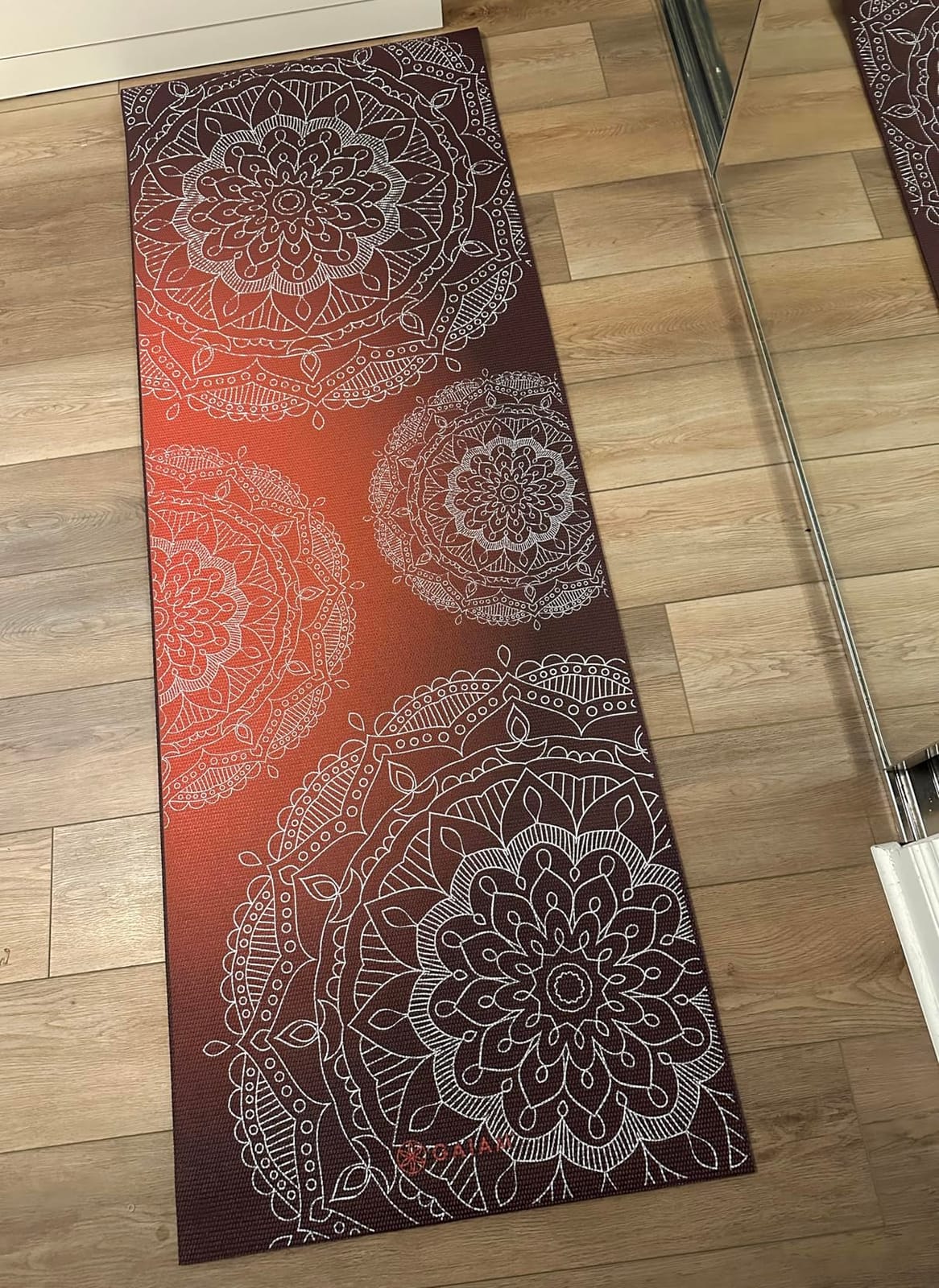 Gaiam Premium Yoga Mat, 6mm Thick Print Mat | Premium 6mm thick cushioning for joint support. Non-slip print design for yoga, Pilates & floor workouts. customer photo 1