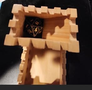 Bamboo Dice Tower | Special Edition Wooden Rolling Case | Foldable Handcrafted Wood Die Roller Castle customer photo 1