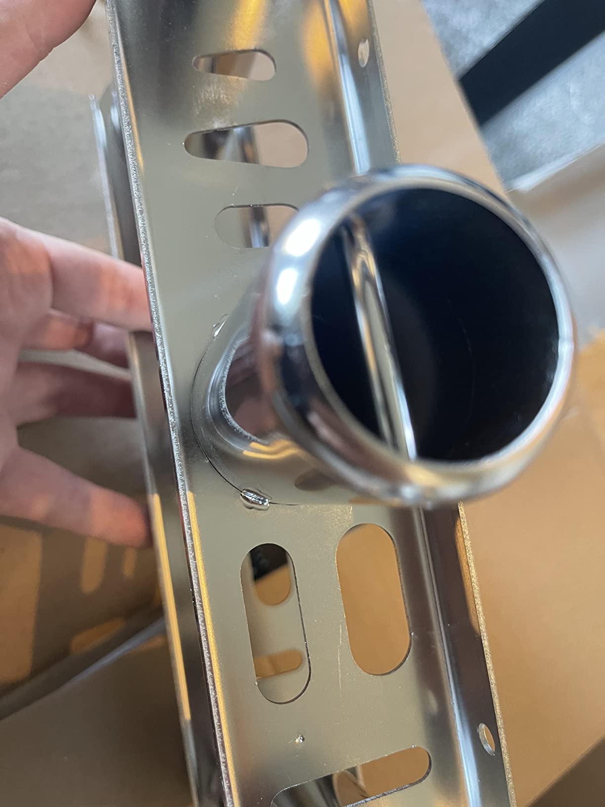 Flush Mount Fishing Rod Holder, 316 Stainless Steel 3 Link Tube rod holder, Stainless Steel 3 Rod Rack for Boats Yacht Truck customer photo 2