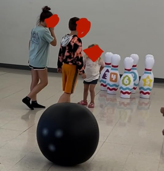 JOYIN Giant Inflatable Bowling Set for Kids and Adults, Christmas Birthday Party Games, Kids Education Motor Skills Toys customer photo 2