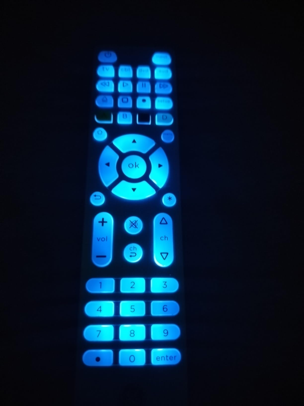 GE Backlit Buttons Universal Remote Control - 4-Device, Graphite, 48848 customer photo 1