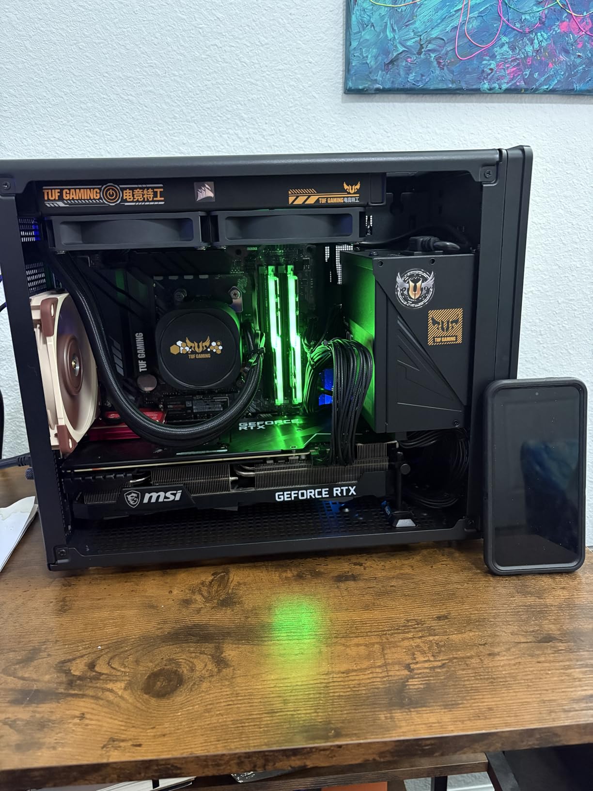 ASUS TUF Gaming B550M-PLUS, AMD B550 (Ryzen AM4) Micro ATX Motherboard (PCIe 4.0, Dual M.2, 10 DrMOS, DDR4 4400, 2.5 Gb Ethernet, HDMI, DP, USB 3.2 Gen 2) customer photo 1