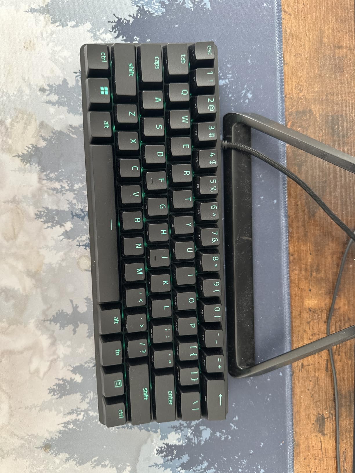 Razer Huntsman Mini 60% Gaming Keyboard: Clicky Optical Switches, Aluminum Top Frame, Chroma RGB, PBT Keycaps, Onboard Memory, Snap Tap customer photo 1