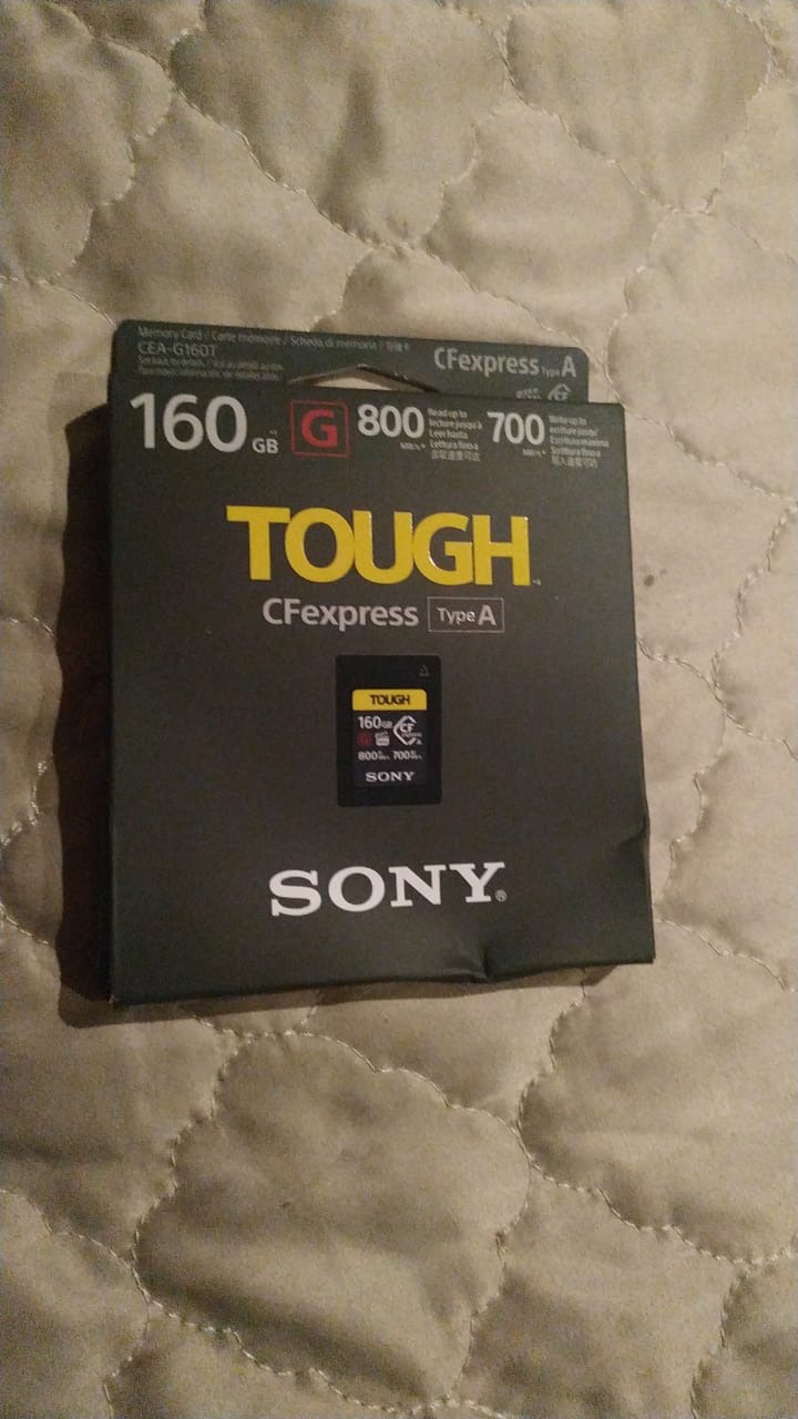 Sony CFexpress Type A 160GB Card CEAG160T | 800MBps Read, 700MB/s Write, Impact-Resistant Build customer photo 1