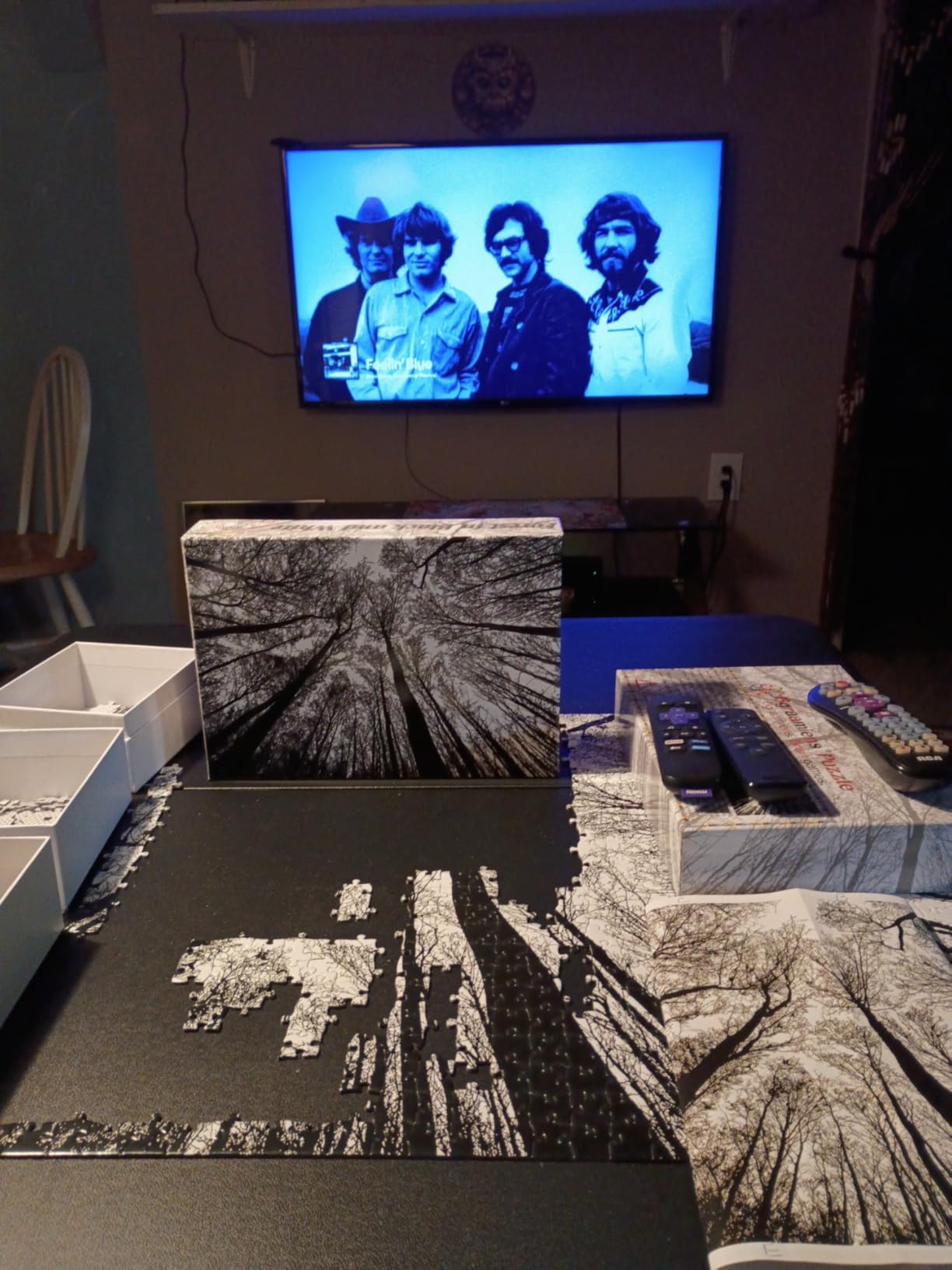 Bgraamiens Puzzle Forest in Black and White 1000 Pieces Creative Nature Scenery Hard Puzzle customer photo 2
