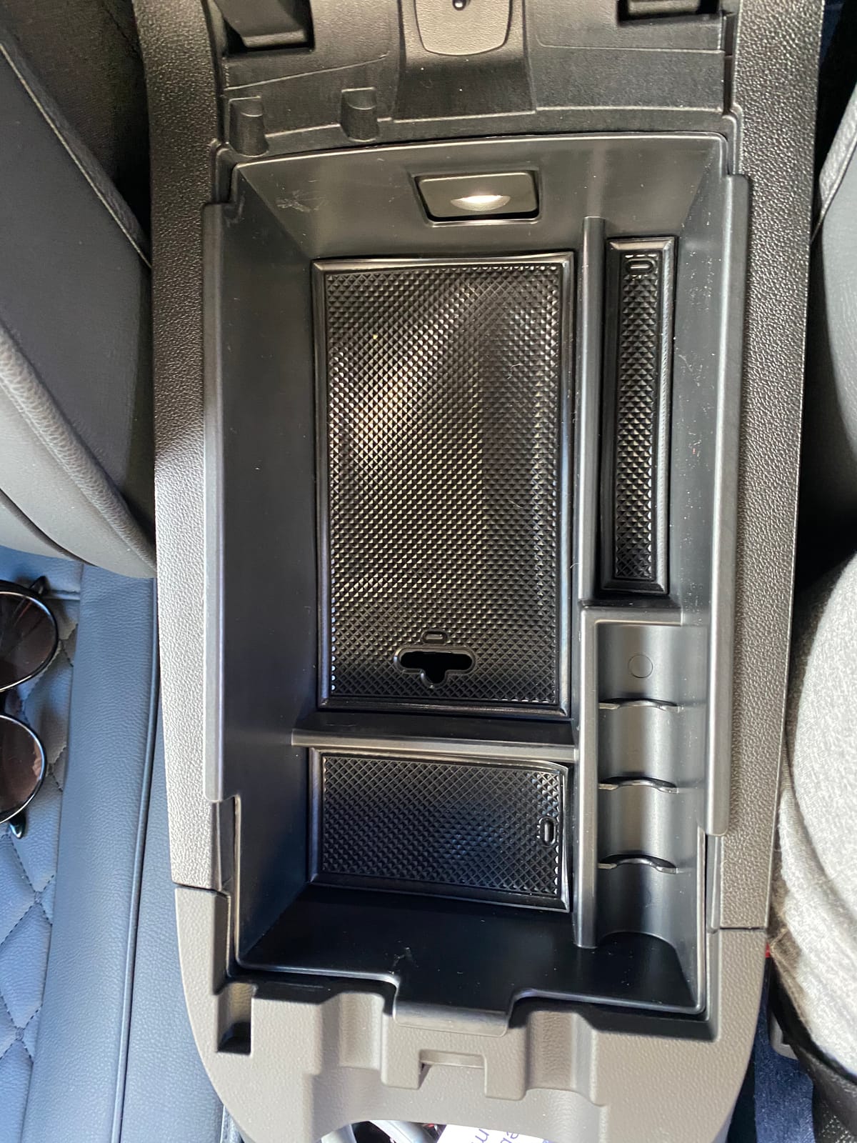 auovo Center Console Organizer Tray for Chevy Equinox Accessories 2018 2019 2020 2021 2022 2023 2024 Storage Box Secondary Armrest Glove Box Divider-Black customer photo 1