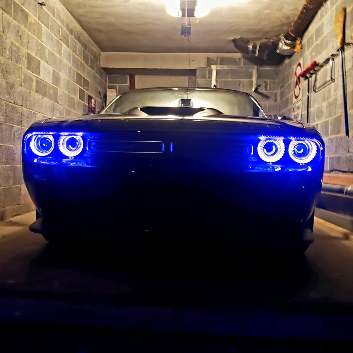 OPT7 Aura RGB Halo Accent Lights for Dodge Challenger 2008-2023 | Remote Control, Muscle Car Neon Lighting, Multicolor Halo Rings, Waterproof 12