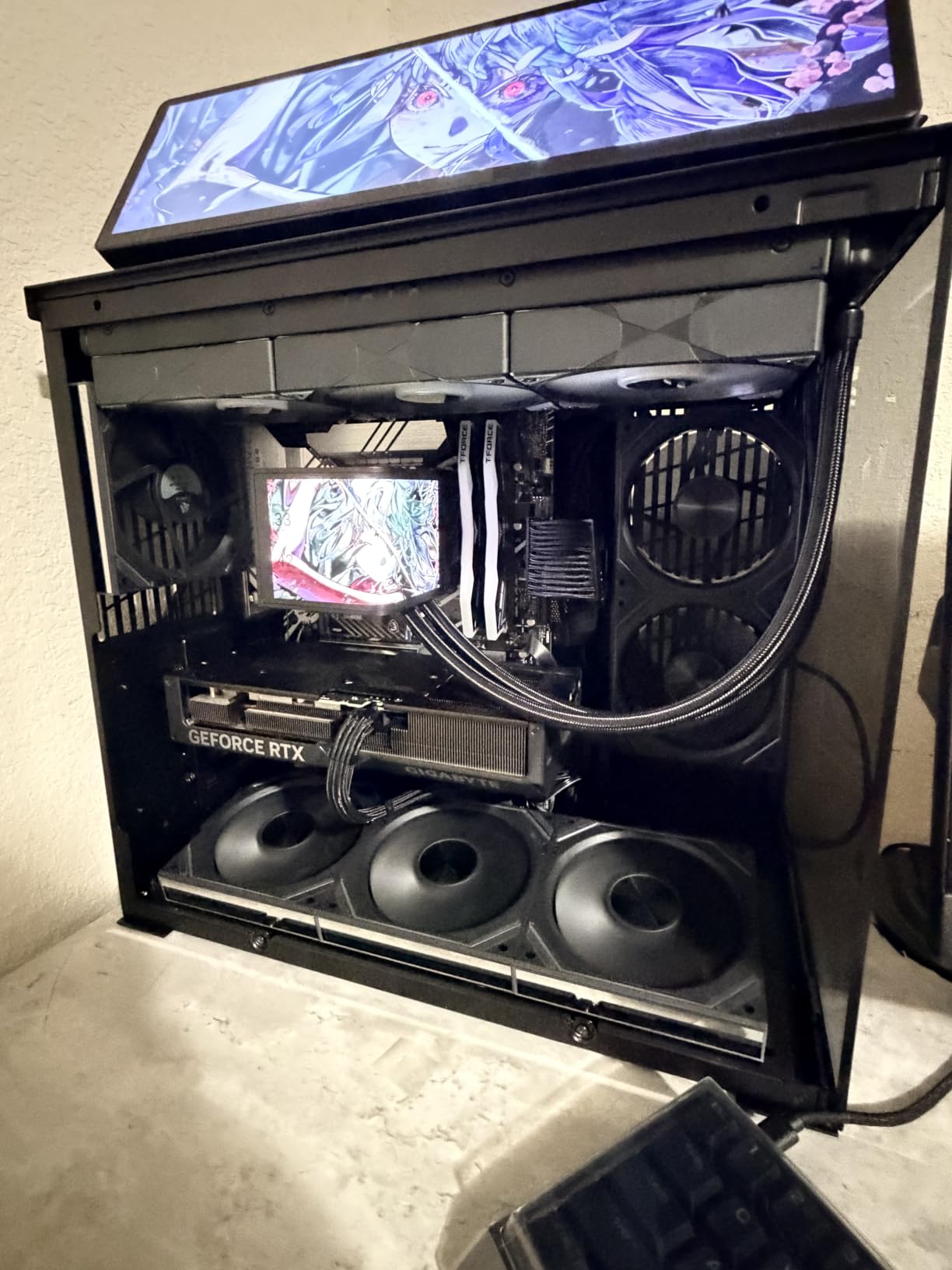 AsiaHorse Upgraded 16AWG PSU Cable Extension Sleeved Custom Mod GPU PC Power Supply Soft Braided Cables with Two Color Comb Kit 24P/8P to 6+2P/8P to 4+4P 30CM customer photo 2
