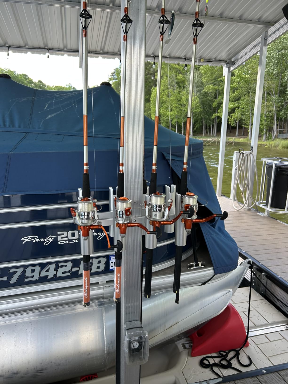 Aluminium Fishing Rod Holders for Boat, Wall-Mounted Fishing Pole Roof Rod Rack,Surf Fishing Rod Holder for Truck, Boats & Yacht customer photo 1