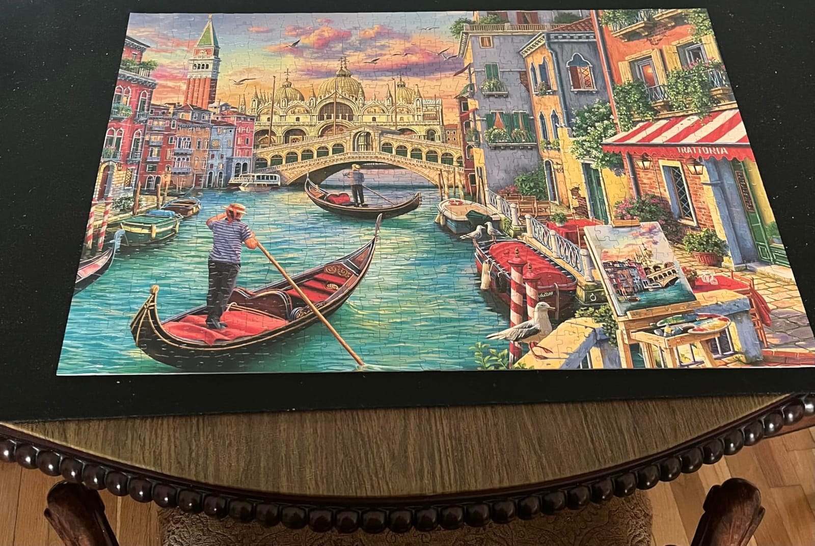 Sights of Venice - 1000 Piece Jigsaw Puzzle for Adults | Art by Image World, Made in USA, Recycled Board, Finished Size 26.6 x 19 in, Includes Poster, Frameable Art, Giftable customer photo 2