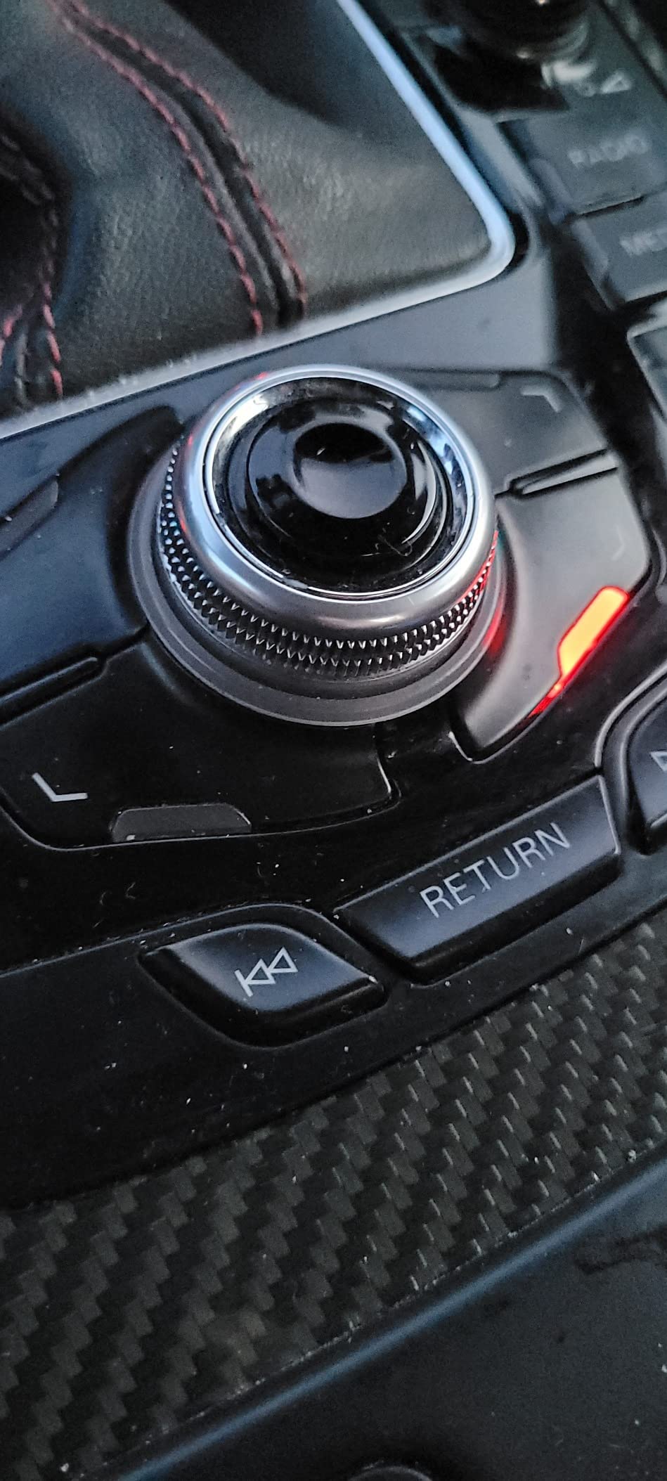 SecosAutoparts Navigation Button Joystick Console Center Button Cover, 8K0998068 Fit for Audi A4 Q7 S4 2008-2015 A5 2012-2015 Q5 2013-2015 A6 2008-2011 S6 2007-2011 A8 S8 2004-2010 Replace Knob customer photo 1