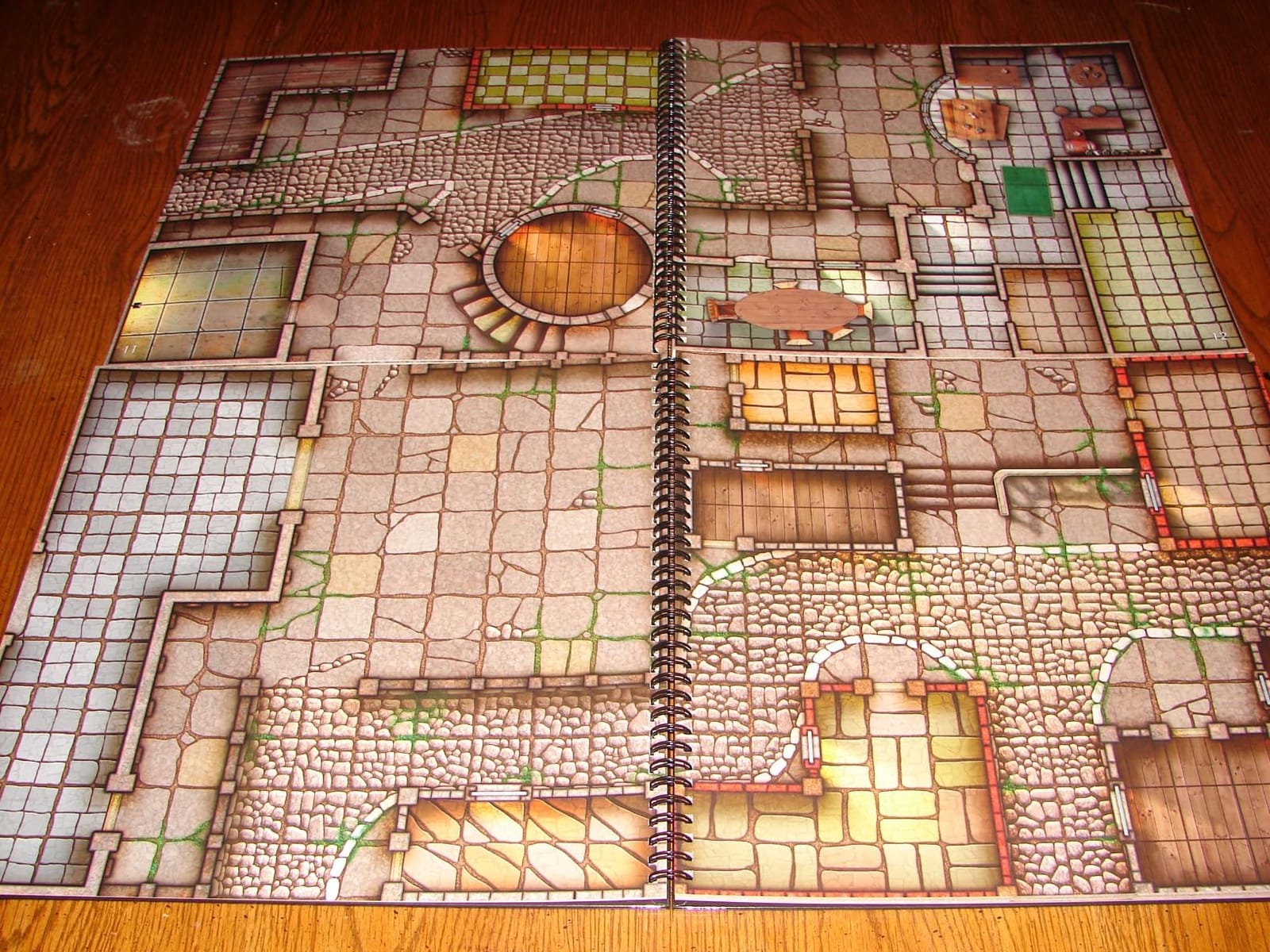 Loke Towns and Taverns Books of Battle Mats | Modular Fantasy RPG Map Book Set with Lay-Flat Wipe-Clean Pages, Dual Slipcase for DnD Pathfinder and Tabletop RPGs customer photo 1
