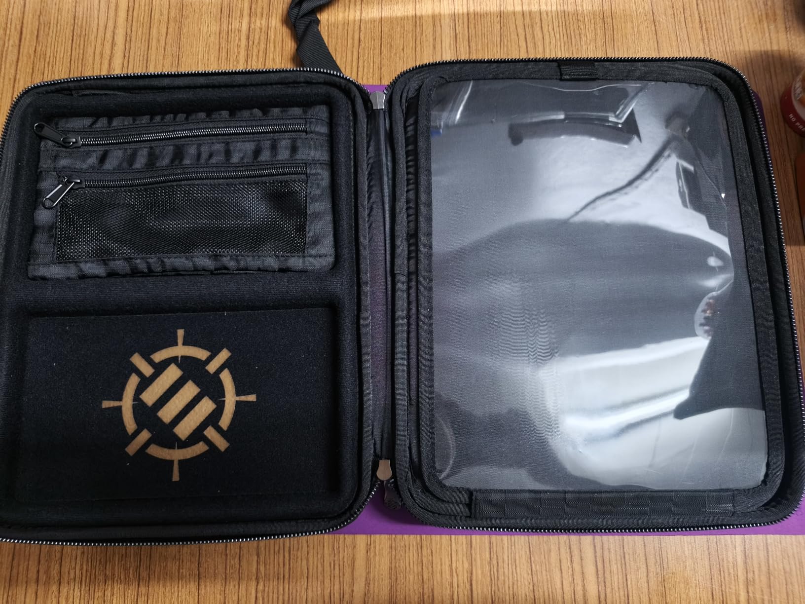 ENHANCE RPG Organizer Case - DnD Binder with Built-in Character Sheet Holder and Erasable Scribe Panel, Dice Rolling Area, Removable Pen Pouch, Miniature Foam Tray, Wrist Strap customer photo 1