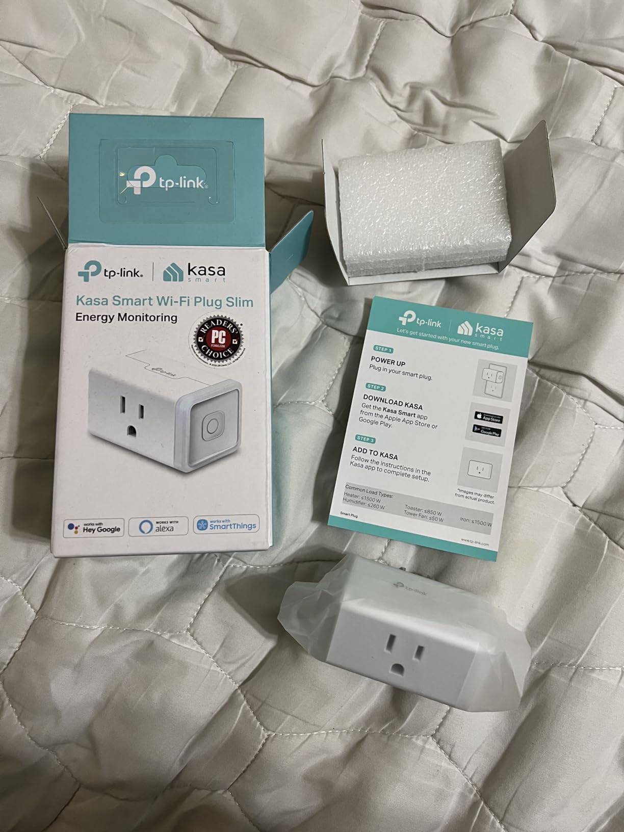 Kasa Smart Plug Mini with Energy Monitoring, KP115 | Wi-Fi Outlet Works with Alexa, Google Home, Wi-Fi Simple Setup, No Hub Required customer photo 2