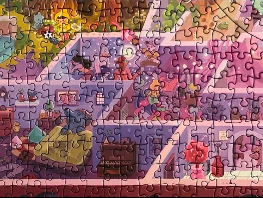 The Mystic Maze - 1000-Piece Puzzle by The Magic Puzzle Company - Series 1 | Original handmade art full of tiny details. Mind-blowing magical ending. Dozens of hidden secrets. No AI. No puzzle dust. customer photo 2