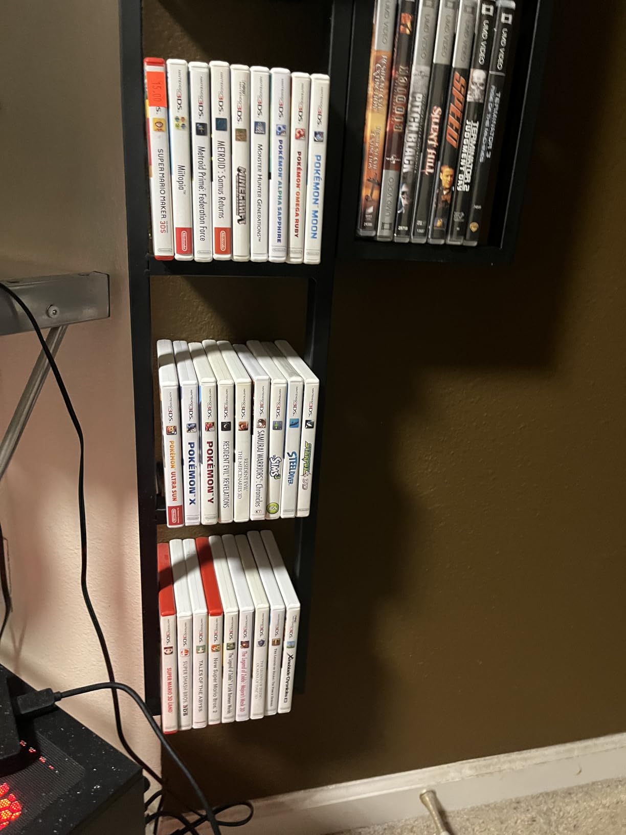 You Have Space Black Floating Shelves for Wall, 34 Inch Video Games CD DVD Storage Shelves, Cube Storage Organizer Shelf Set of 3 customer photo 1