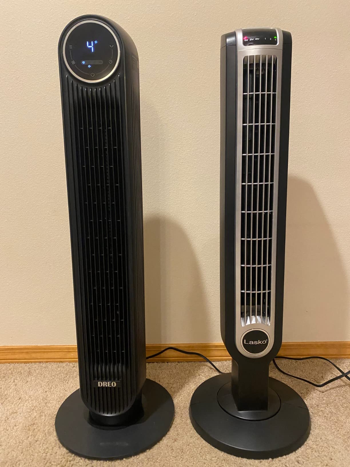 DREO Tower Fan for Bedroom, 28ft/s High Velocity, 9 Speeds, DC Motor | 2026 Upgraded Ultra-Quiet Fan, 4 Modes, 12H Timer, 90° Oscillating Cooling Standing Fan for Indoor Home Office Room, 42 inch customer photo 1