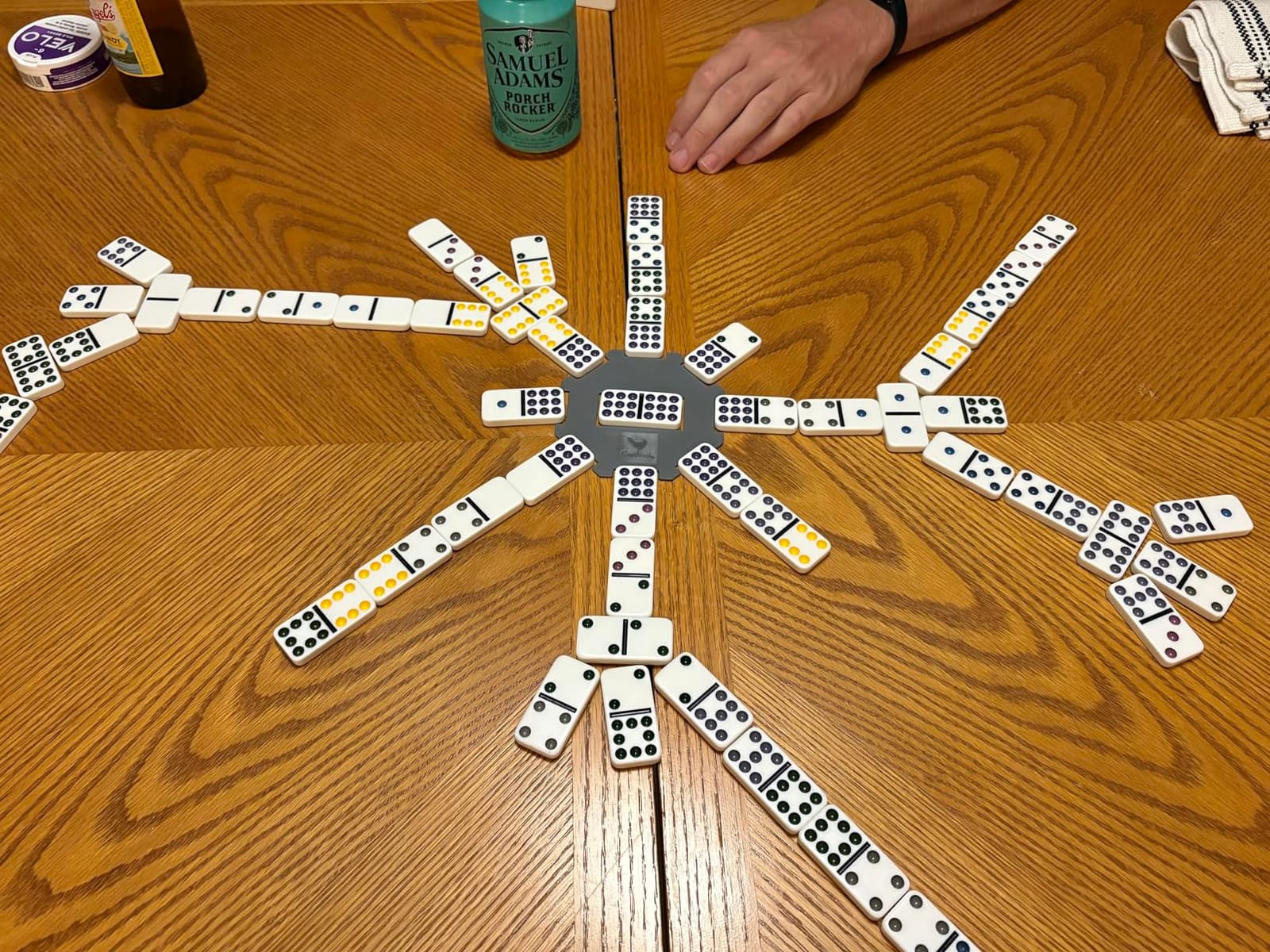Spin Master Games Double 9 Dominoes Set in Storage Tin Classic Tile Game customer photo 2