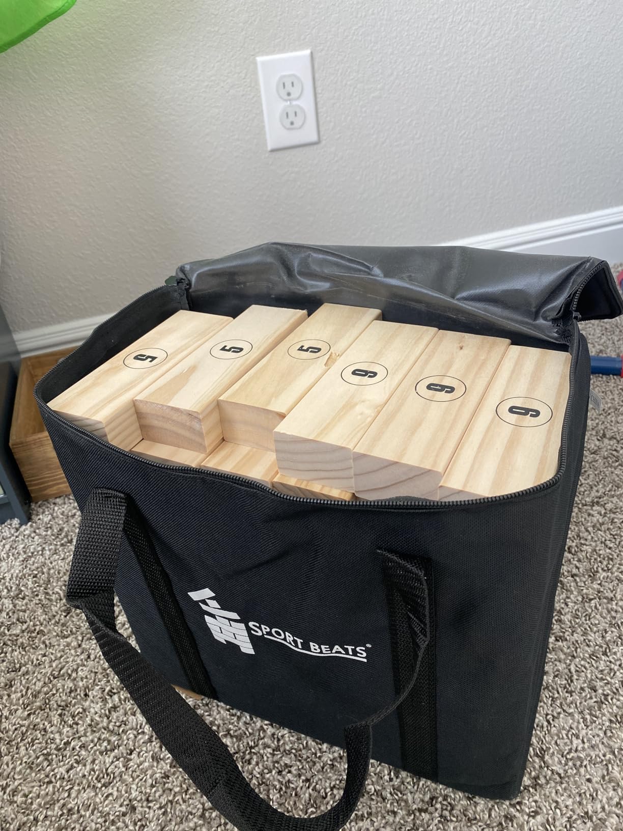 Outdoor Games Large Tumble Tower 54 Wood Blocks Stacking Game 4 FT Tall with Numbered Blocks, Dry-Erase Rules Board & Carry Bag customer photo 1