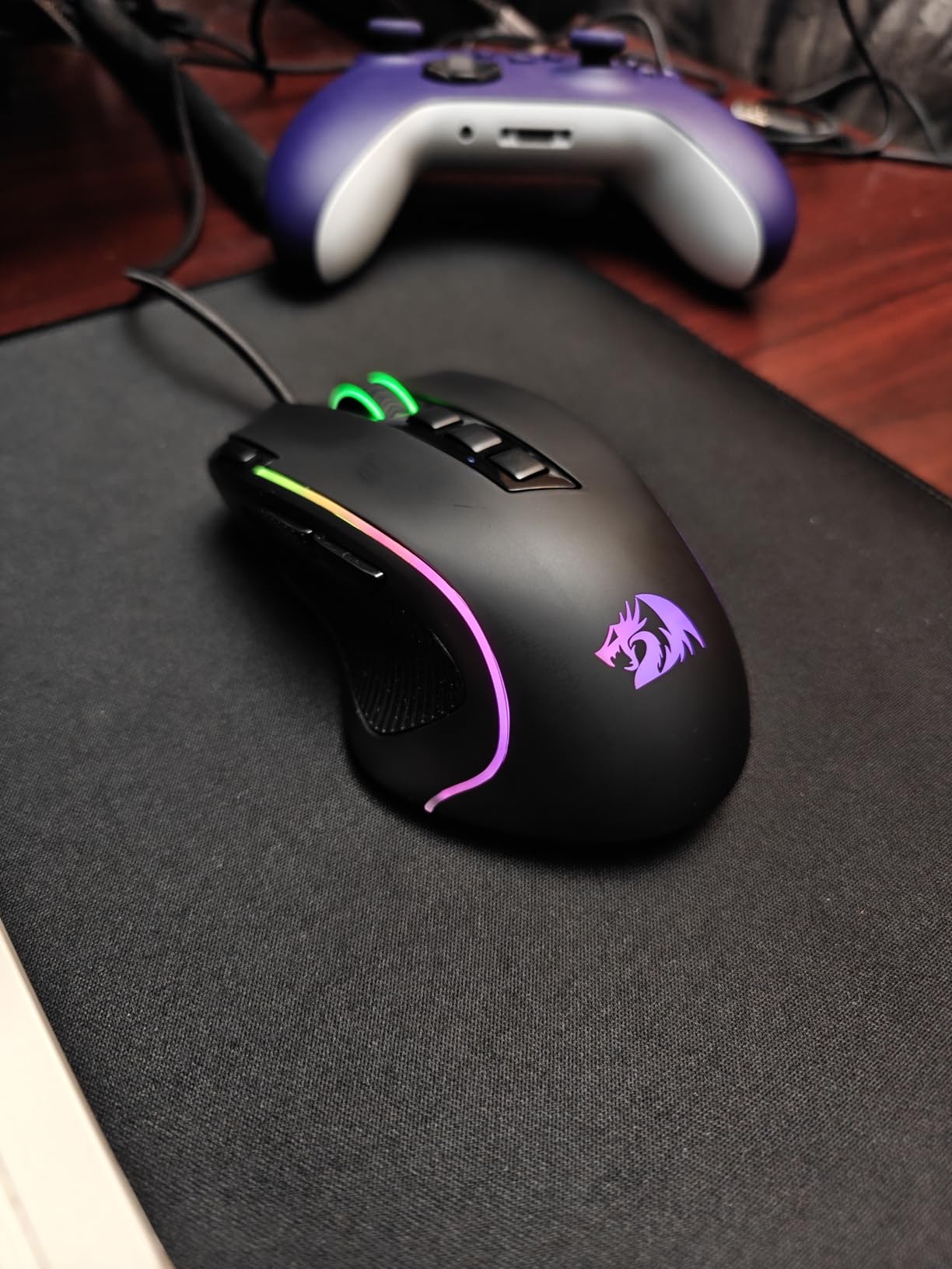 Redragon M612 Wired RGB Optical Gaming Mouse 8000 DPI Remapping Keys | Stable Lag-Free Connection, Redefine Keybinding Macro, Vibing Backlight, Ergonomic Grip Body Comfort customer photo 2