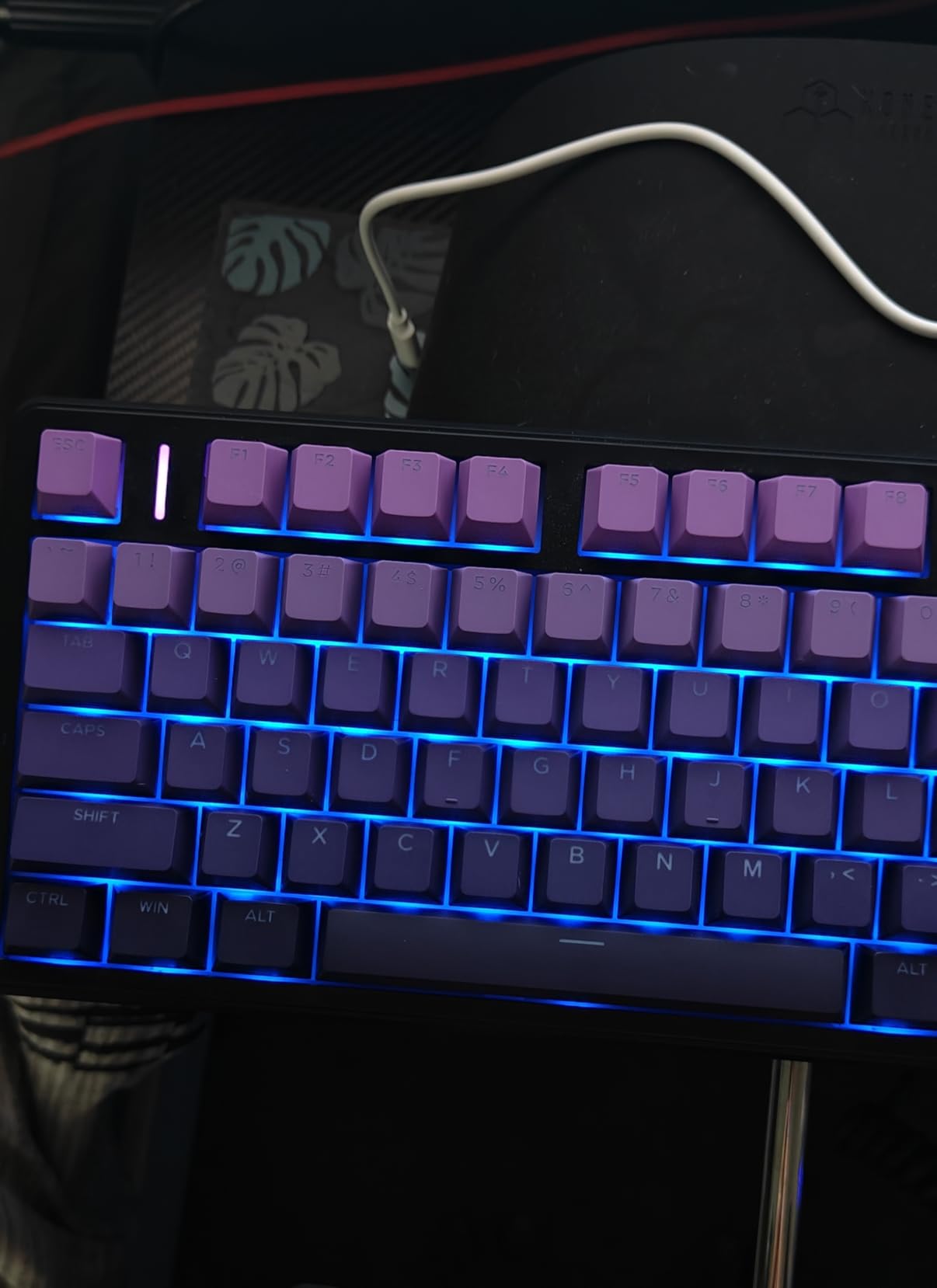 SDYZ Custom Keycaps-Keycaps 60 Percent, Suitable for GK61/GK64/RK61/Anne/GH60 /ALT61 Mechanical Keyboards, 71 Key Set, OEM Profile PBT Key caps (Coral Sea) customer photo 1