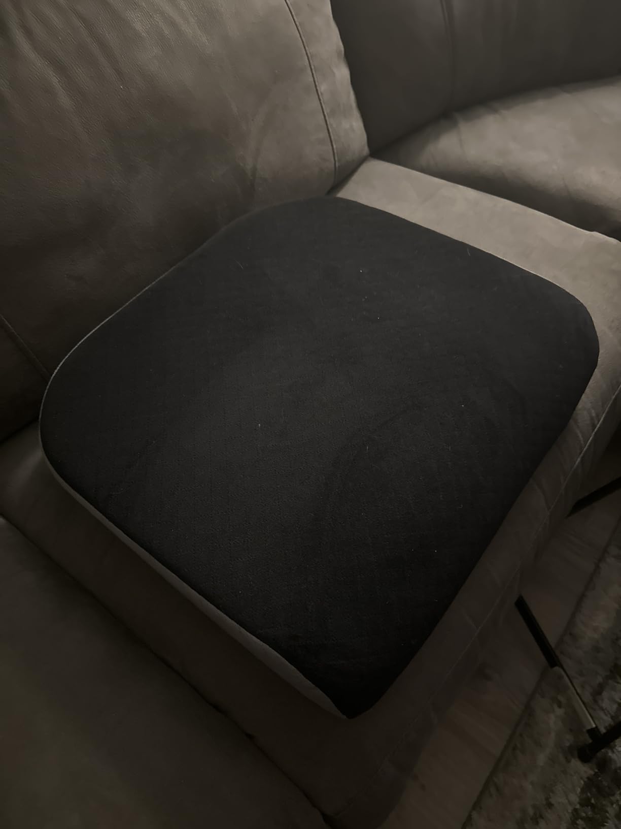 Kölbs Extra Large Seat Cushion, Stylish Plush Velvet Cover, X-Large Memory Foam for Office Chair, Floor Pillow, Cushion Back Pain Coccyx Pain Relief, Carry Handle (Extra Large) customer photo 2