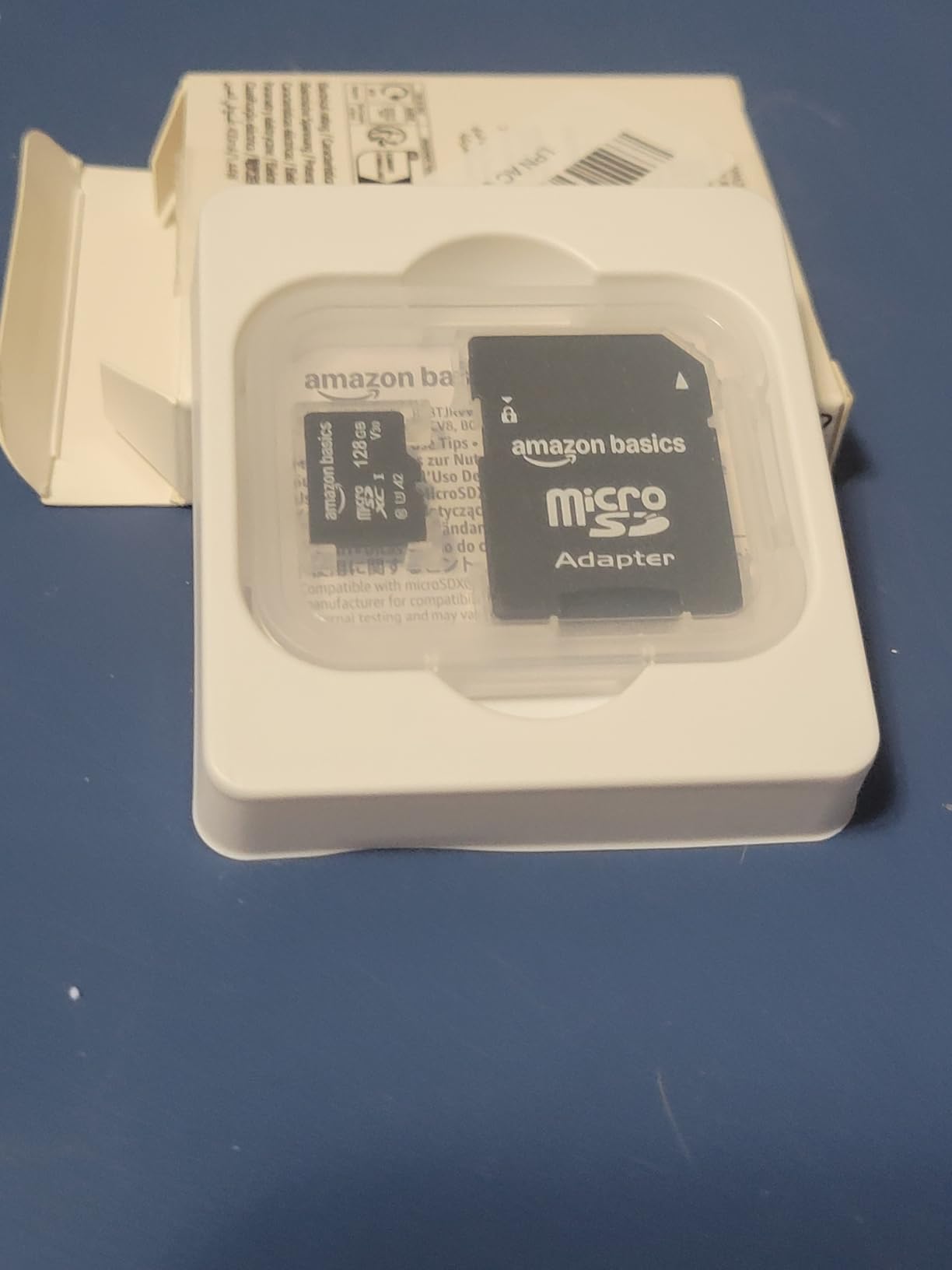 Amazon Basics microSDXC Memory Card with Full Size Adapter, A2, U3, Read Speed up to 100 MB/s, 128GB, Black customer photo 2