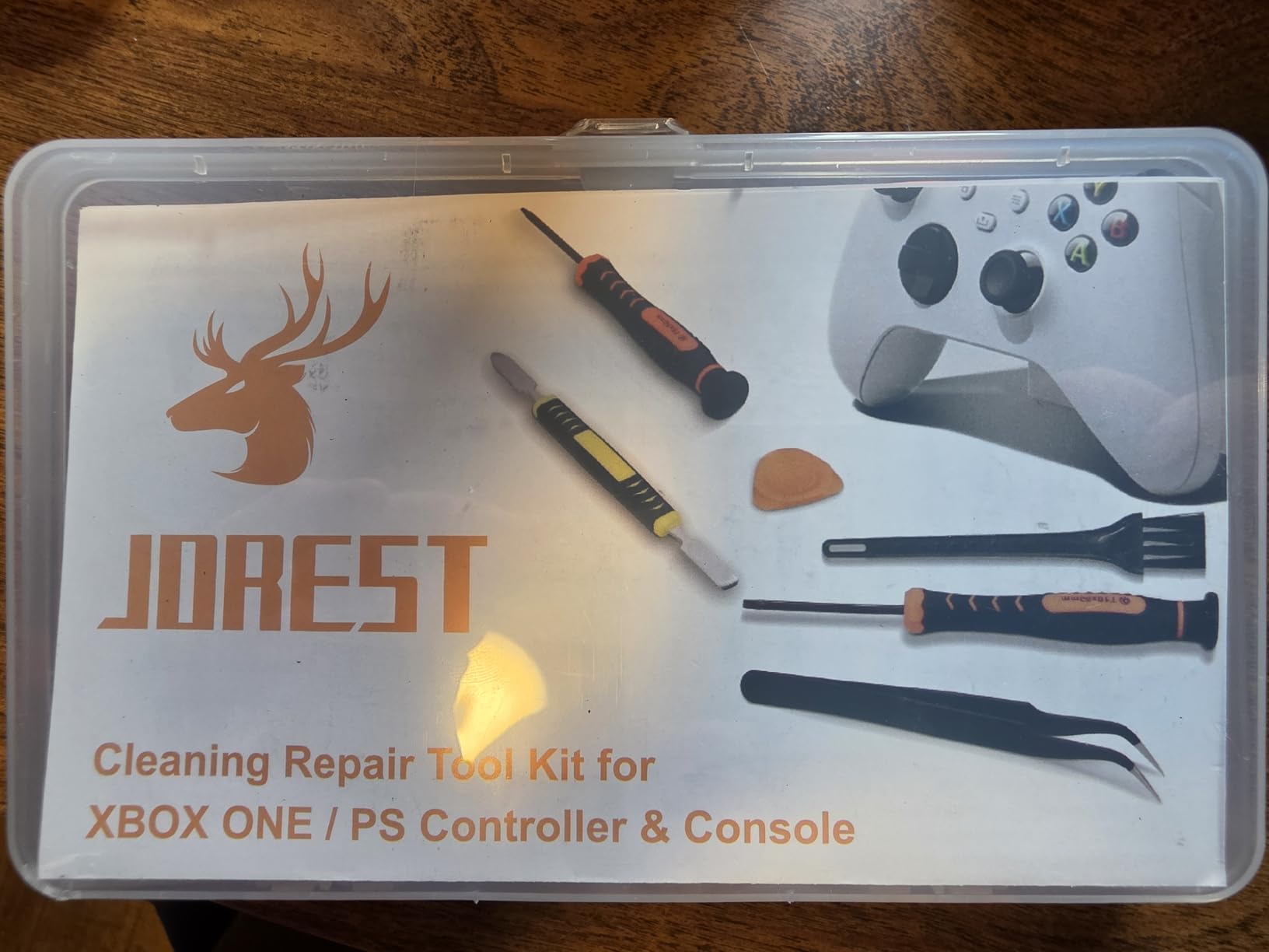 JOREST Repair Kit for Xbox One/360/X PS4 PS3 PS5, PH0 T6 T8 T10 Torx Security Screwdriver, Crowbars, Tweezers, Cleaning Tool for Controller and Console customer photo 1