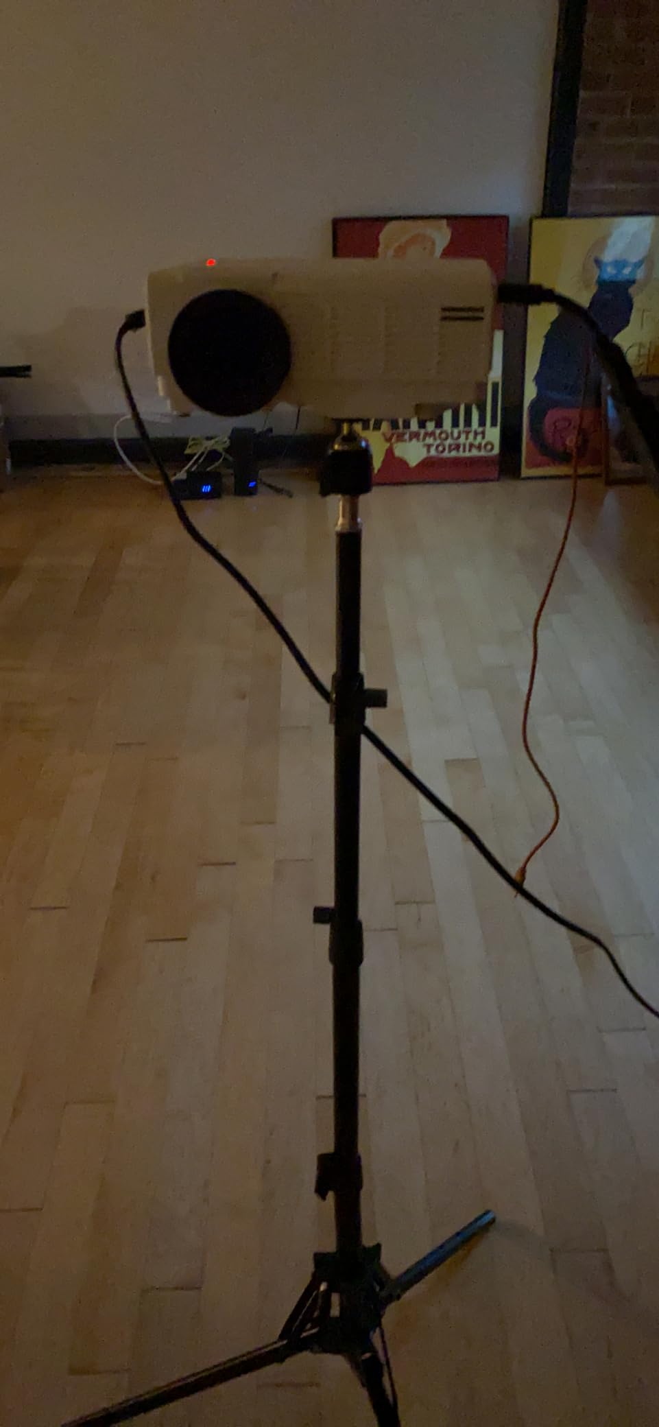 Projector Floor Stand, Portable Tripod Mount - Folding Stand for Projector, Camera, Webcam (18