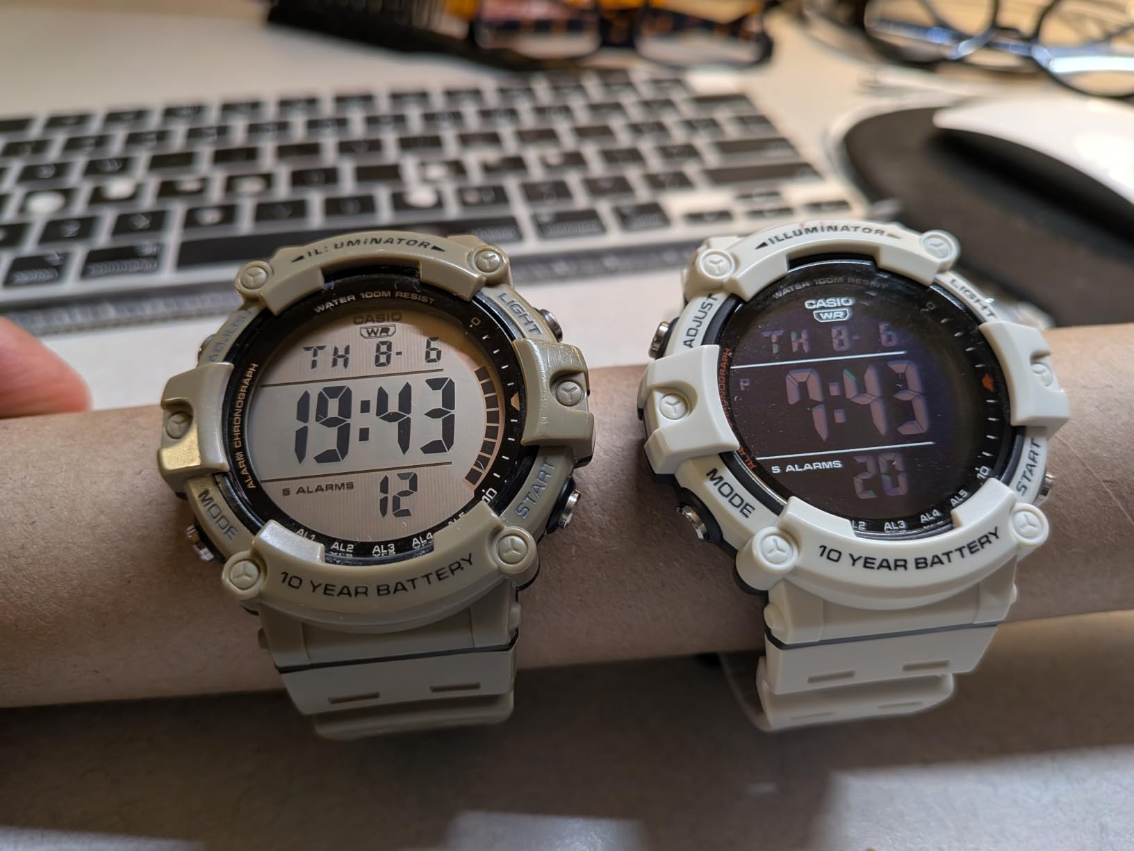 Casio Illuminator AE1500WH - 10-Year Battery LED Backlight Digital Watch customer photo 2