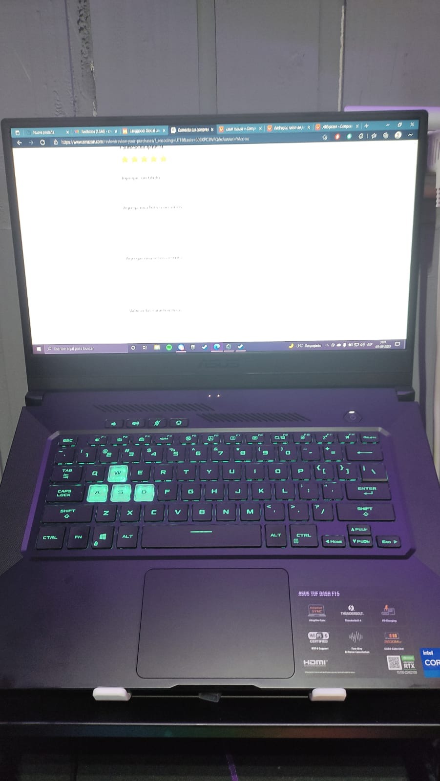 ASUS TUF Dash 15 (2021) Ultra Slim Gaming Laptop, 15.6