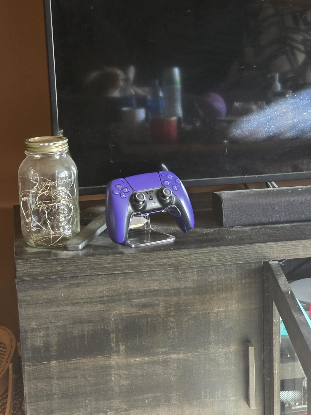 Skull & Co. Phantom Stand: Controller Stand Wall Mount Stand Holder Compatible with PS5 Controller - Transparent customer photo 2
