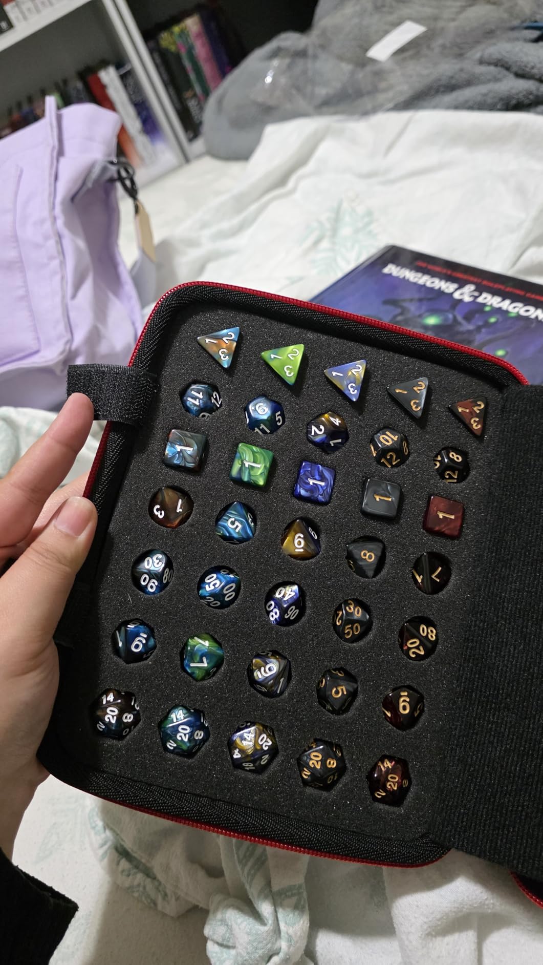 DND Dice Storage Case with Detachable dice sponge and tray customer photo 2