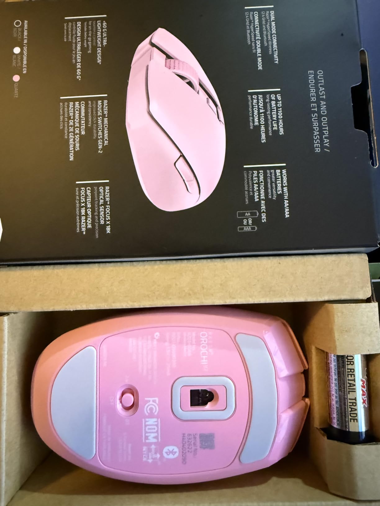 Razer Orochi V2 Wireless Gaming Mouse, 950 Hr Battery, Black customer photo 2