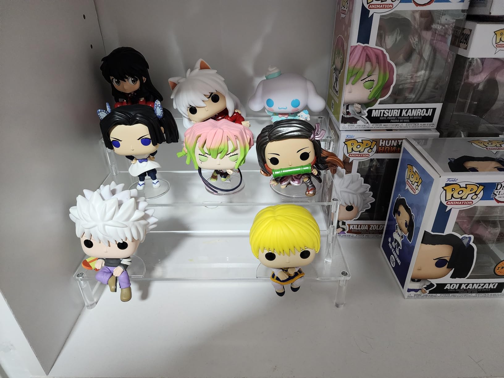 AZEAM Acrylic Display Riser, Clear Perfume Organizer, 3 Tier Cupcake Stand | Acrylic Shelves for Amiibo Funko POP Figures, Shelf Risers for Makeup and Cosmetic, Riser Stand for Vendor Collector, 1 Pack customer photo 1