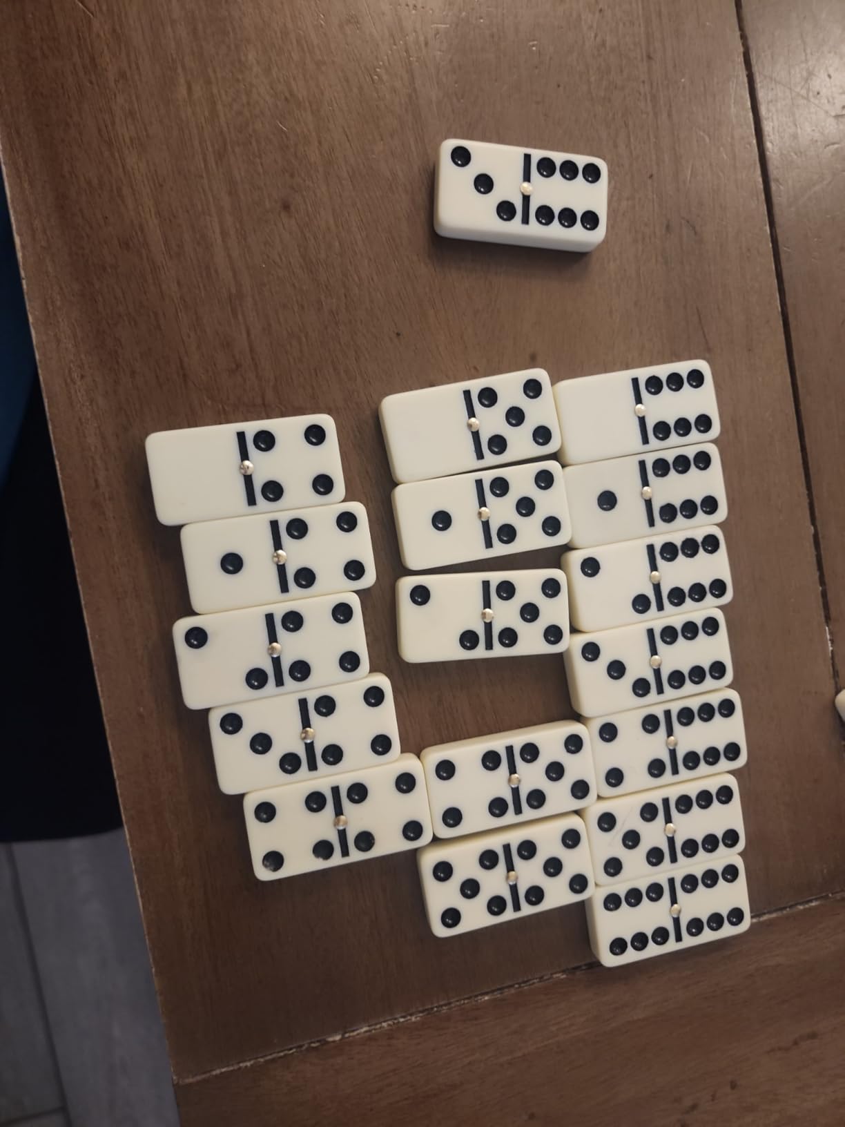 Queensell Dominos Set for Adults, Double 6 Dominoes Set with 28 Tiles in Wooden Case customer photo 2