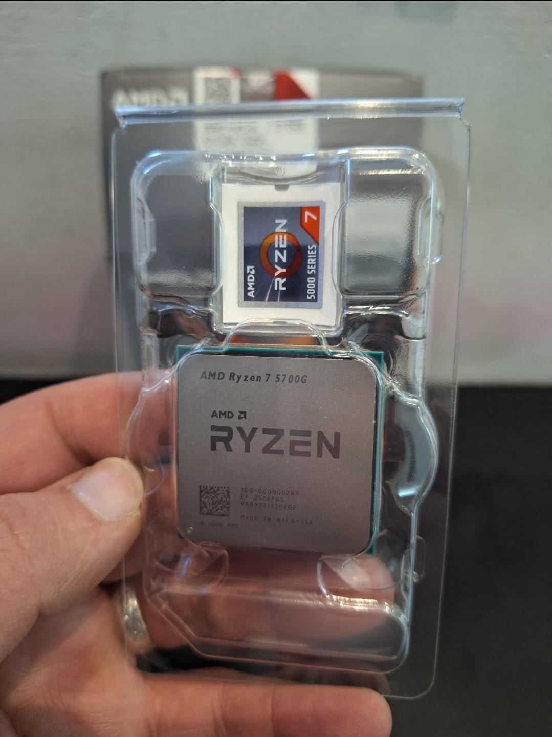 AMD Ryzen 7 5700G 8-Core, 16-Thread Desktop Processor with Radeon Graphics customer photo 1