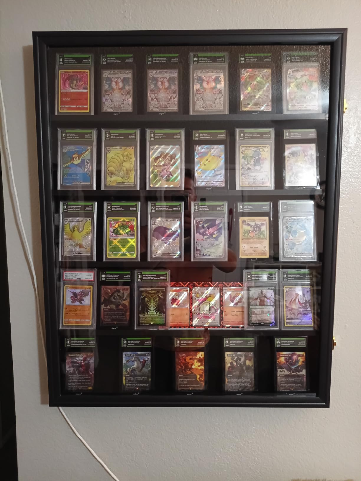 KCRasan 35 Graded Sports Card Display Frame -Card Display Case Lockable customer photo 2