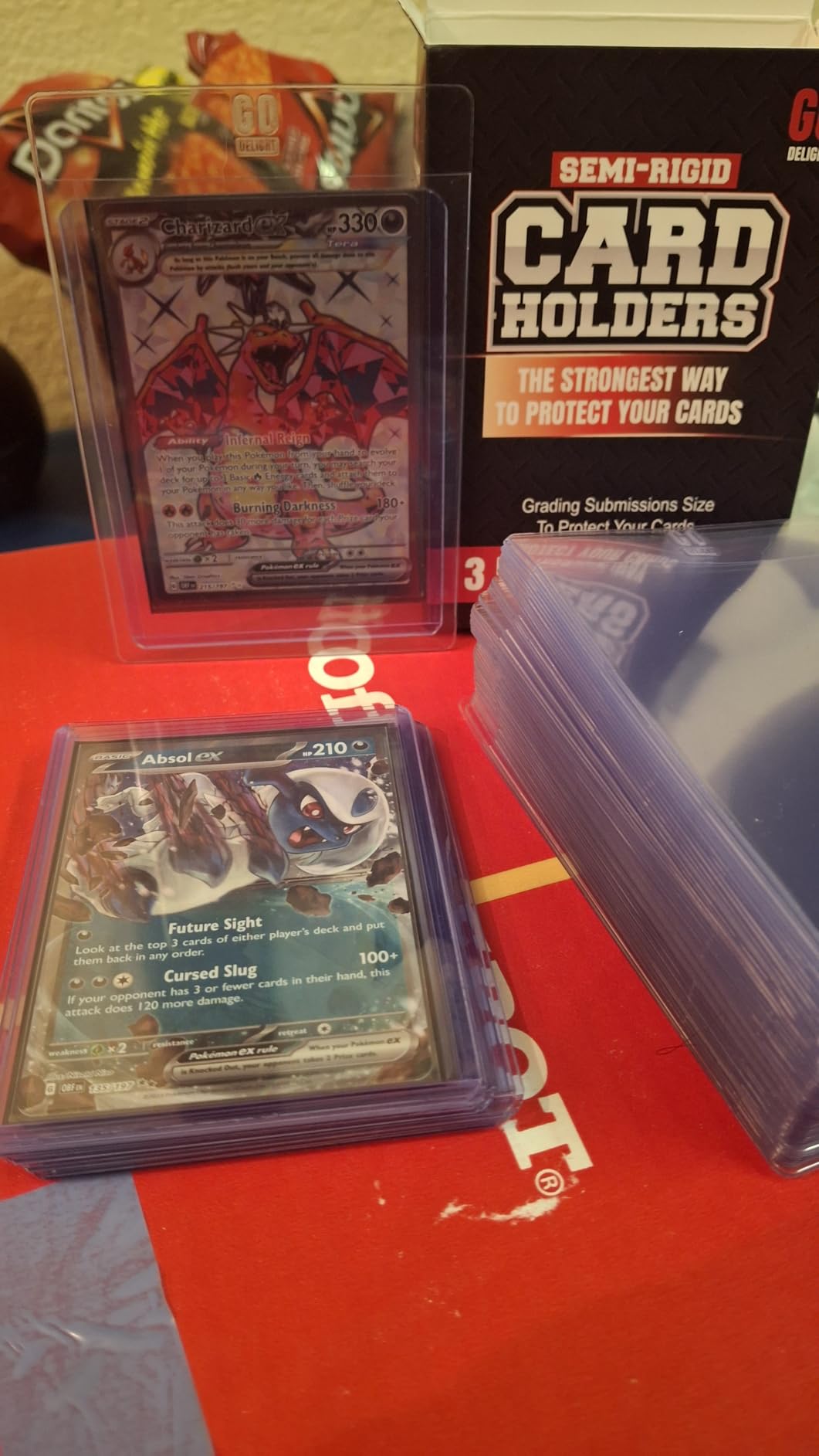 Semi Rigid Card Holders & Sleeves for PSA, CGC, BGS & TAG Trading Card Grading Submission customer photo 2