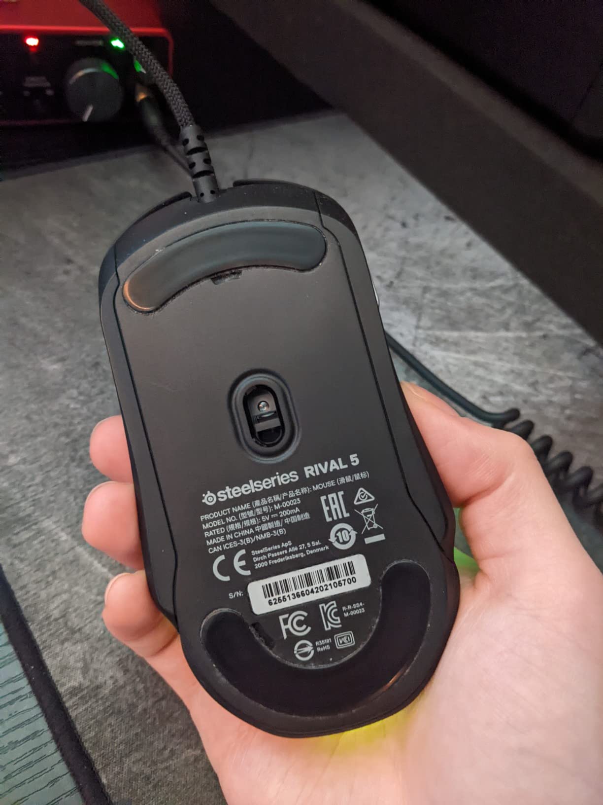 SteelSeries Rival 5 Gaming Mouse with PrismSync RGB Lighting and 9 Programmable Buttons - FPS, MOBA, MMO, Battle Royale - 18,000 CPI TrueMove Air Optical Sensor - Black customer photo 2