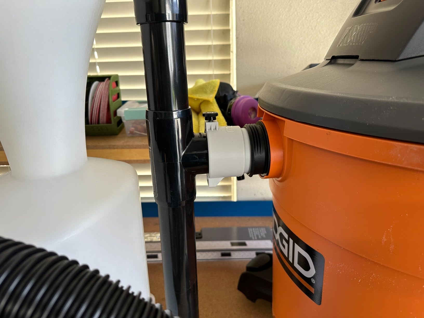 Mullet Cyclone Dust Collector, High-Speed Separator for Shop Vac, Reduce Clogged Filters, Cut-to-Fit PVC Fits Any Shop Vac, Separates Fine Dust & Heavy Debris customer photo 2