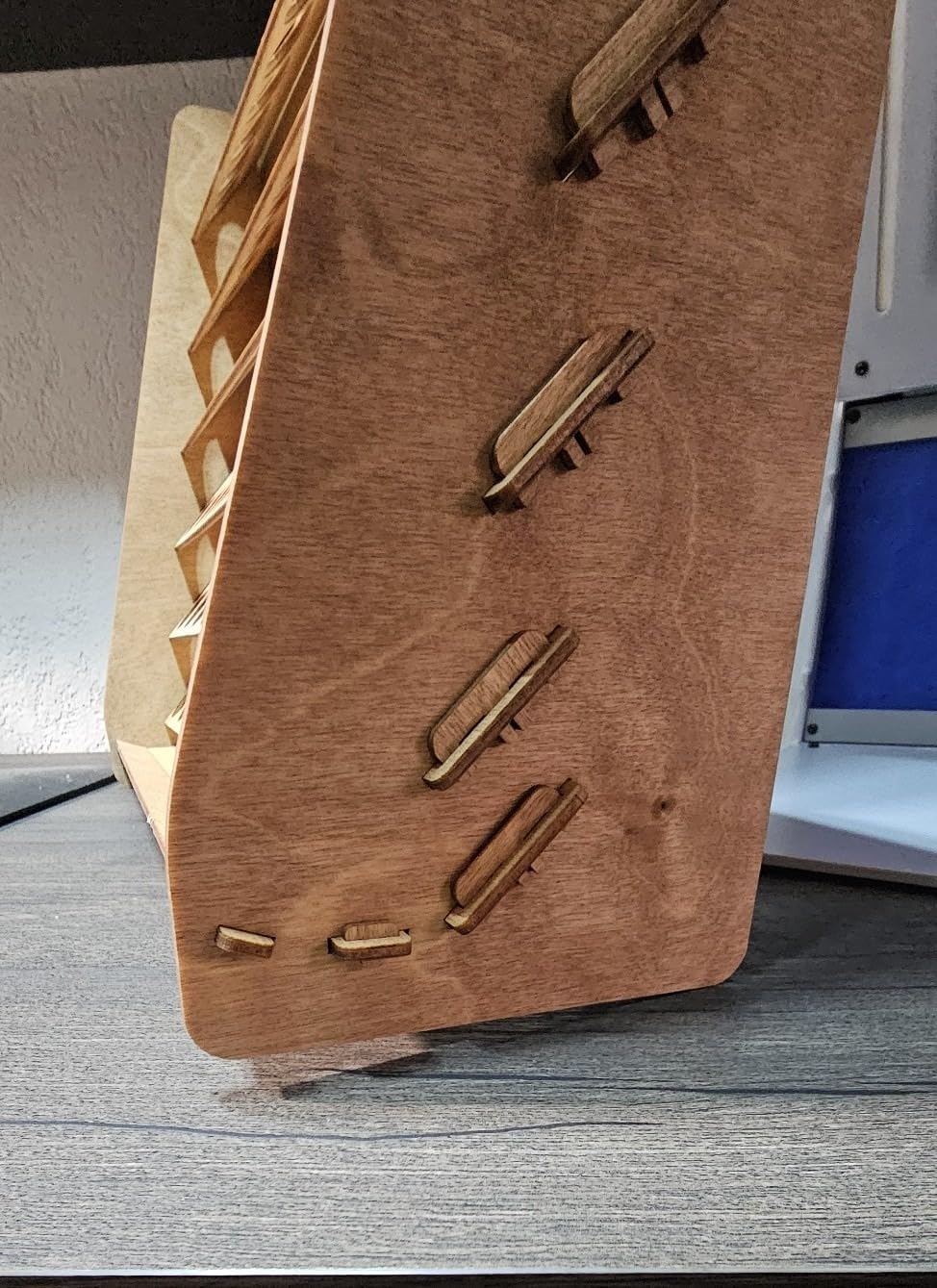 Wall Paint Holder - Works for Warhammer 40K, DnD, Other Figurines - 72 Holes for Vallejo Paint Bottles - Plywood Rack for Wall and Desk customer photo 1