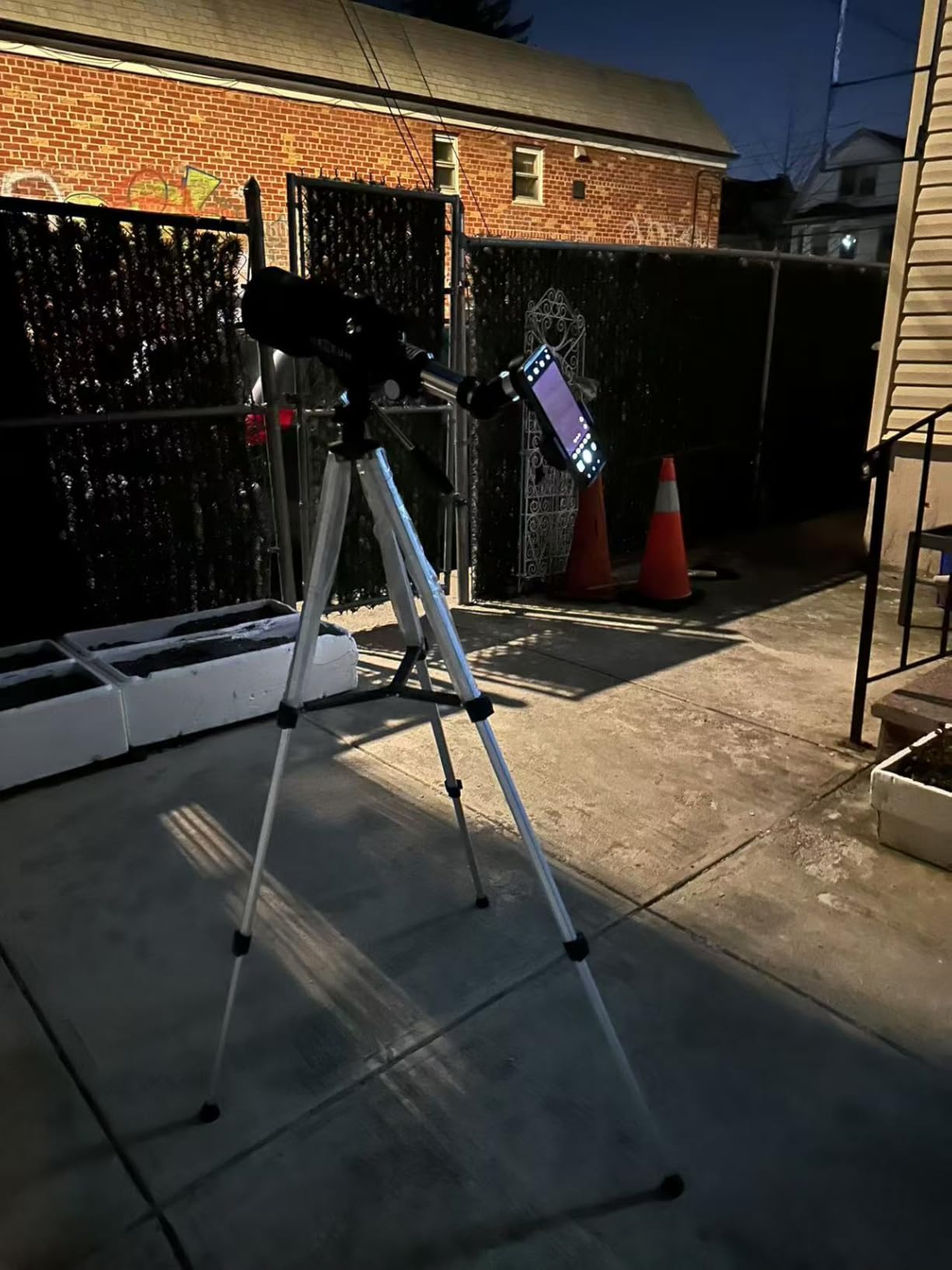 Koolpte 70mm 500mm Telescope for Kids & Beginners, AZ Mount Moon Viewing | 70mm 500mm telescope for kids and beginners; fully multi-coated optics, easy moon viewing kit with phone adapter and remote. customer photo 2