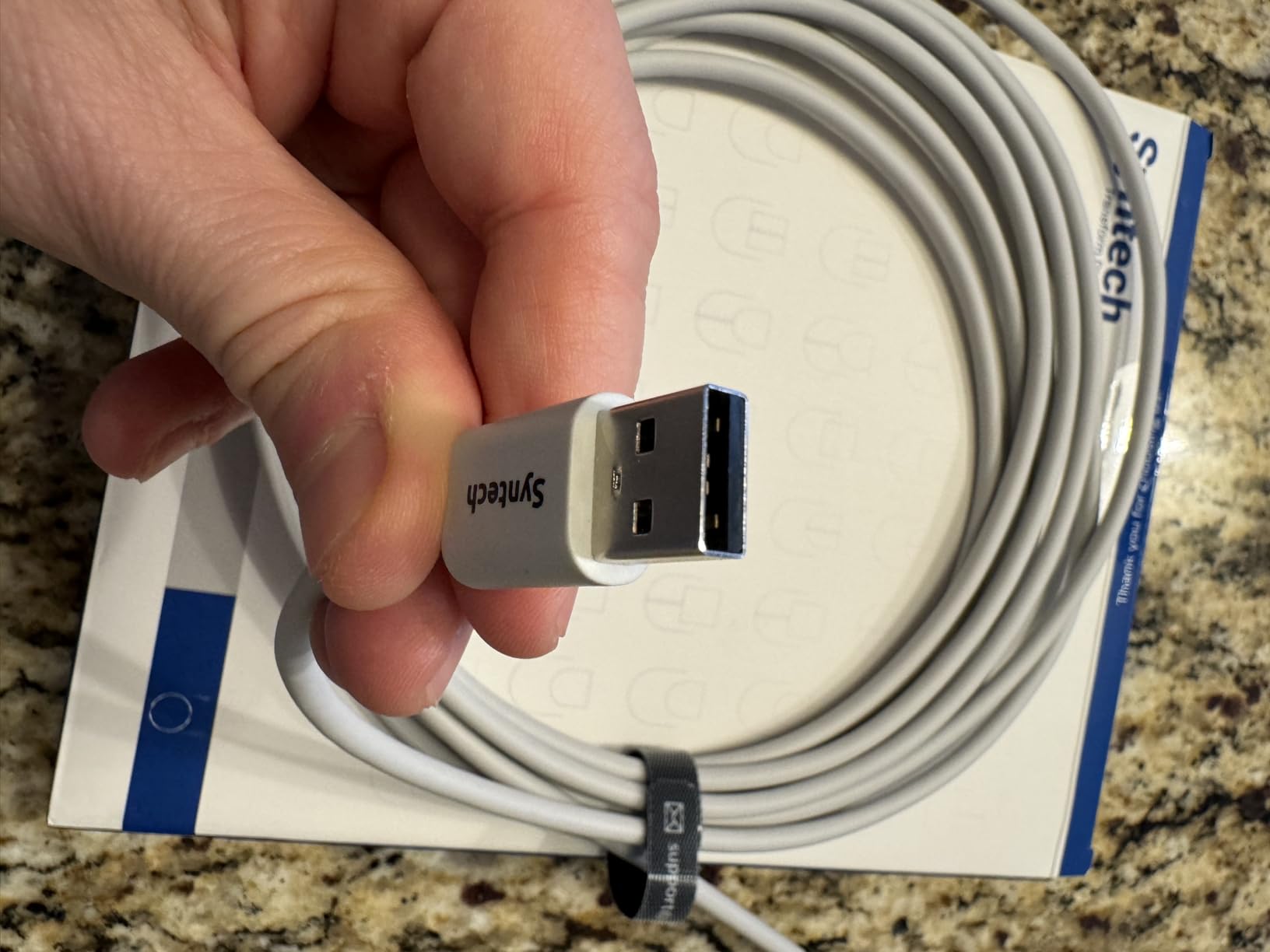 Syntech Link Cable 16FT, USB 3.0 to USB Cable for Meta Quest 3/3S/2, Pico 4 | USB 3.0 High Speed with up to 5Gbps Data Transfer for PCVR and SteamVR Gaming, Reinforced L-Shaped USB-C Connector customer photo 1